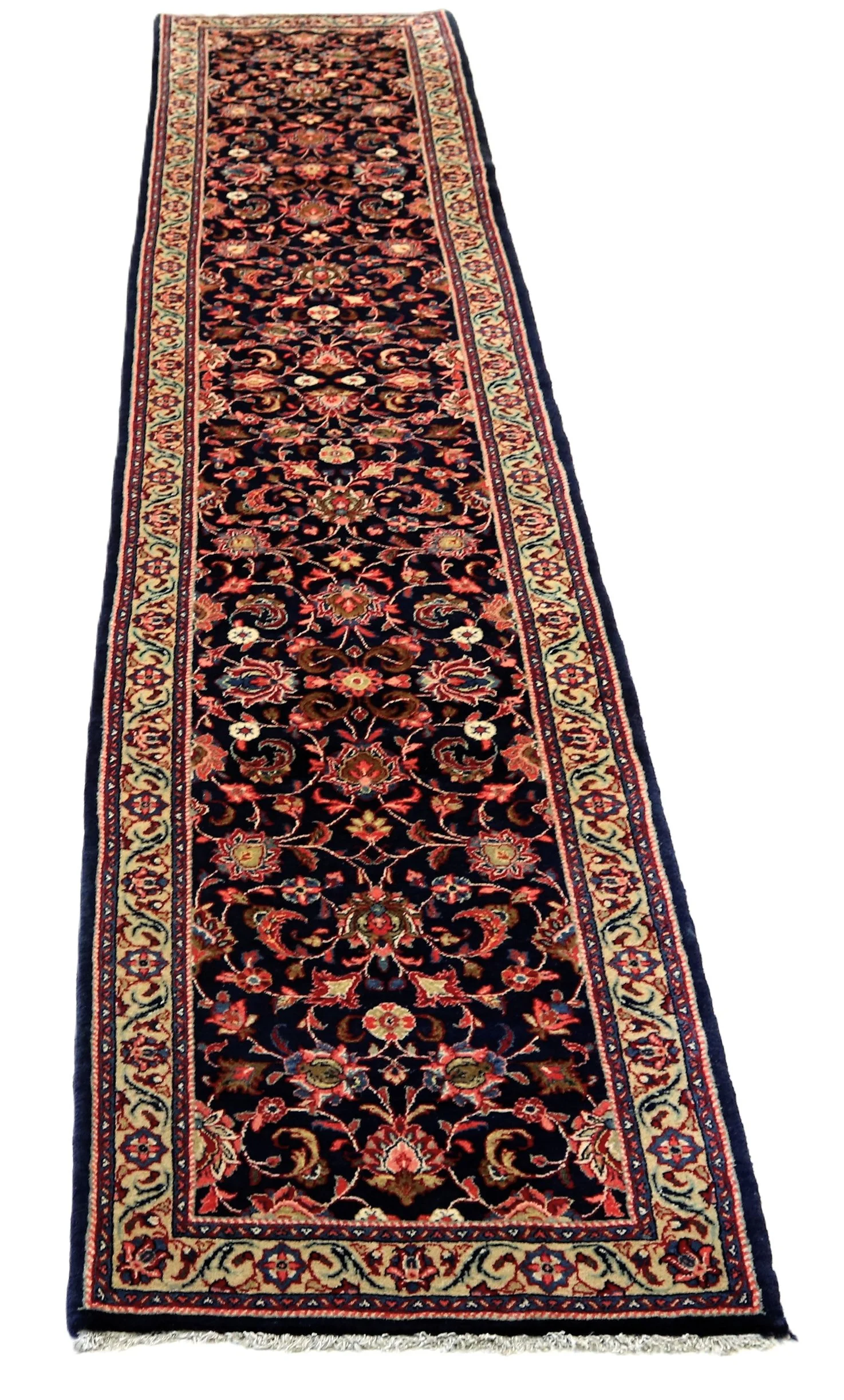 Alternative view of Hand-Knotted Sarouk Persian Rug, 465 × 82 cm, Wool