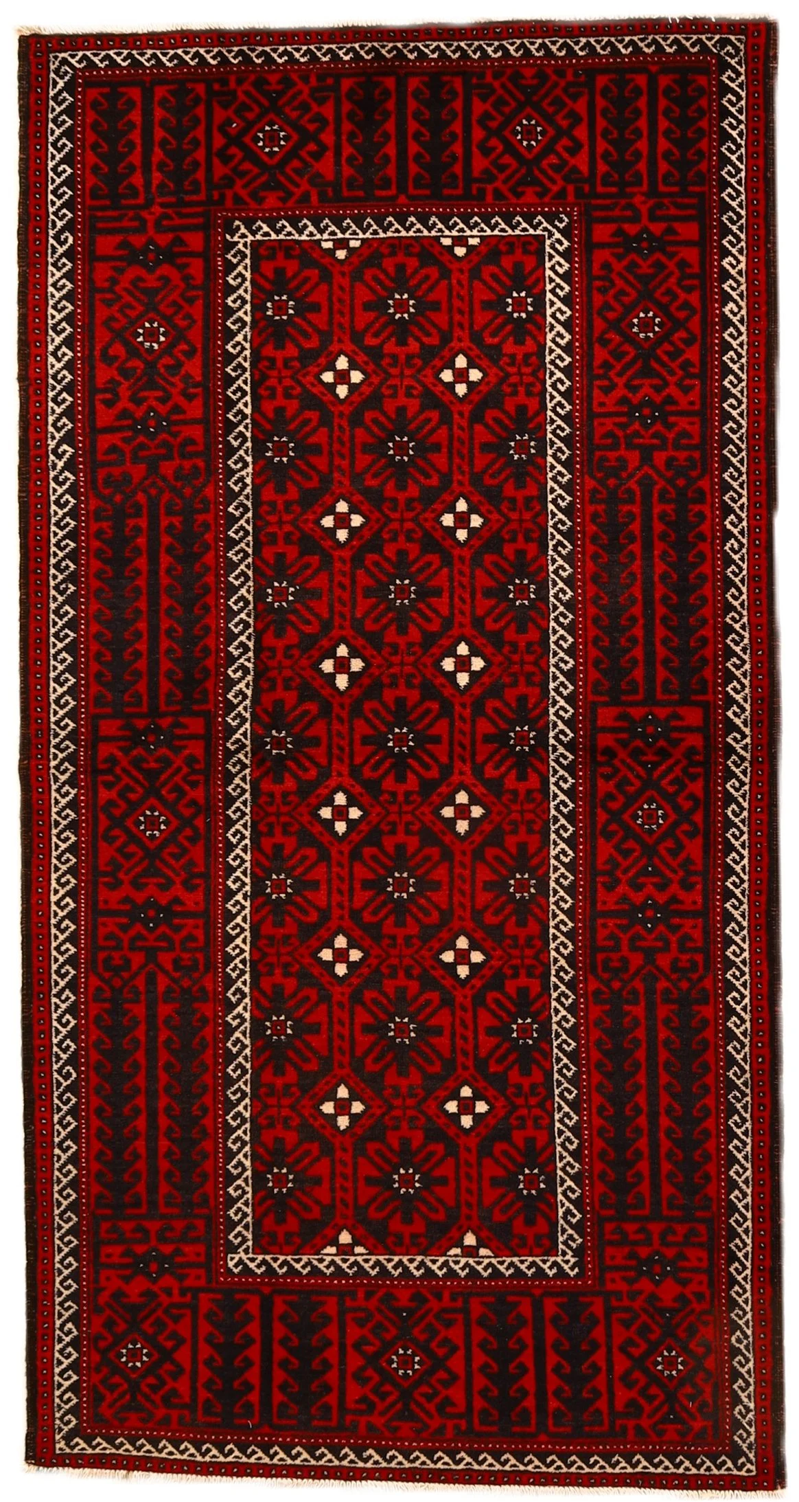 Wool Baluch Persian Rug 230 × 120 cm, hand-knotted