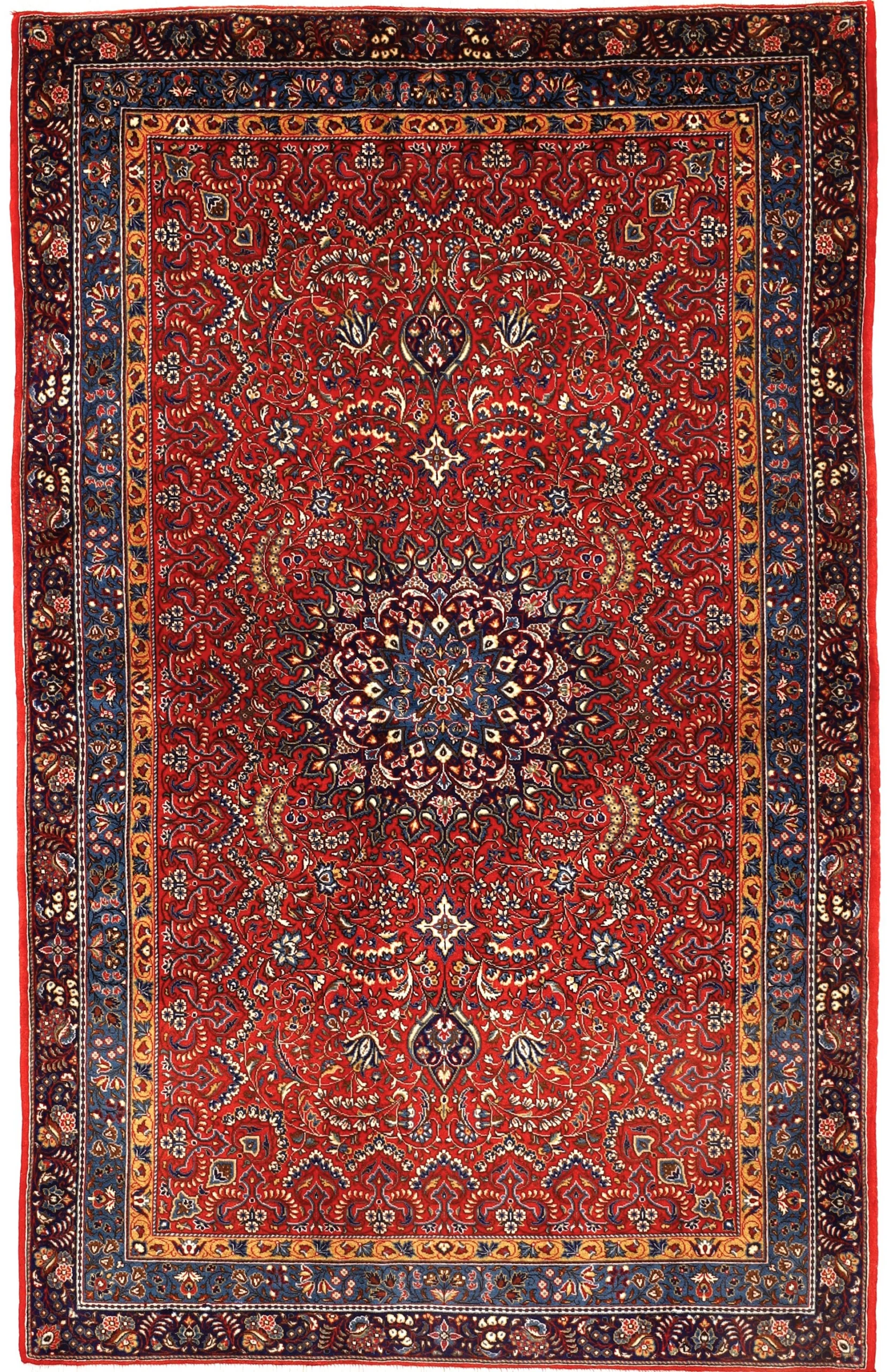 Wool Persian Rug 207 × 131 cm, hand-knotted
