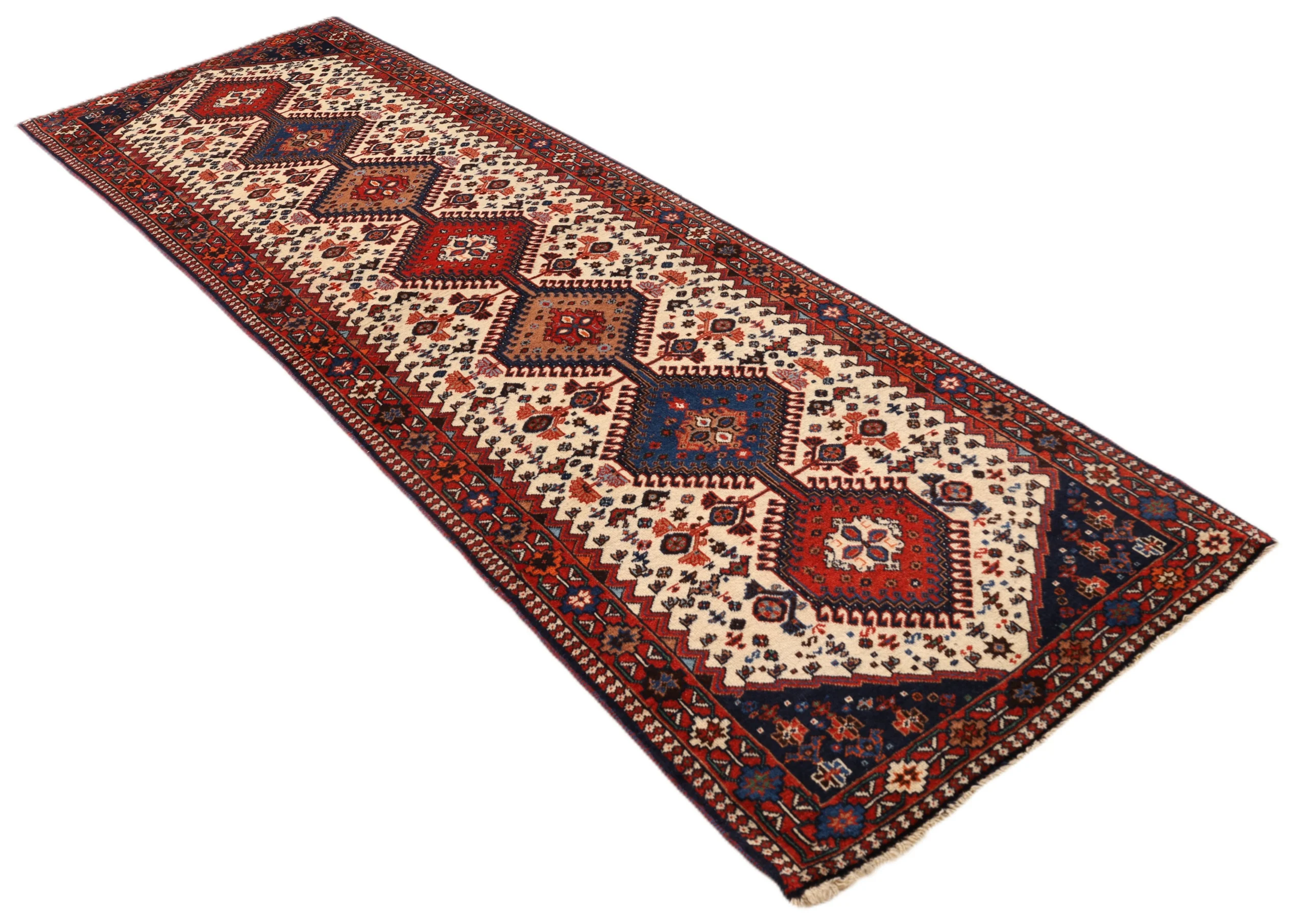 Alternative view of Wool Persian Rug 295 × 86 cm, hand-knotted