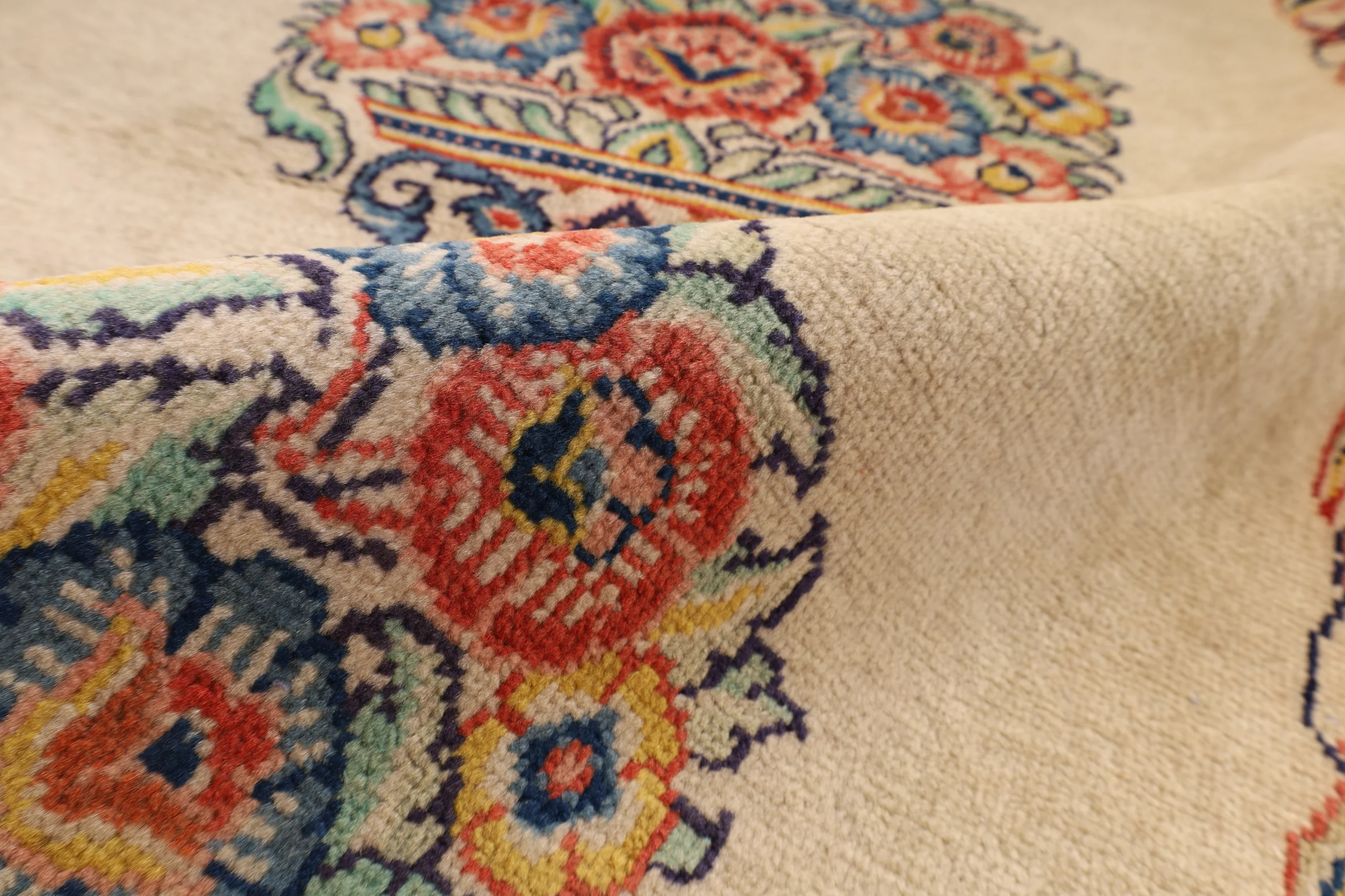 Hand-Knotted Sarouk Persian Rug, 298 × 90 cm, Wool - Image 6