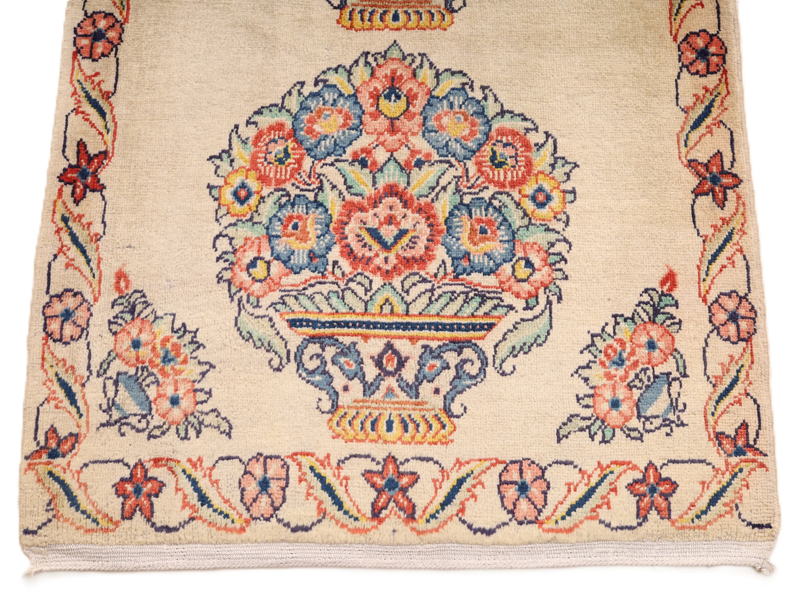Hand-Knotted Sarouk Persian Rug, 298 × 90 cm, Wool - Image 11