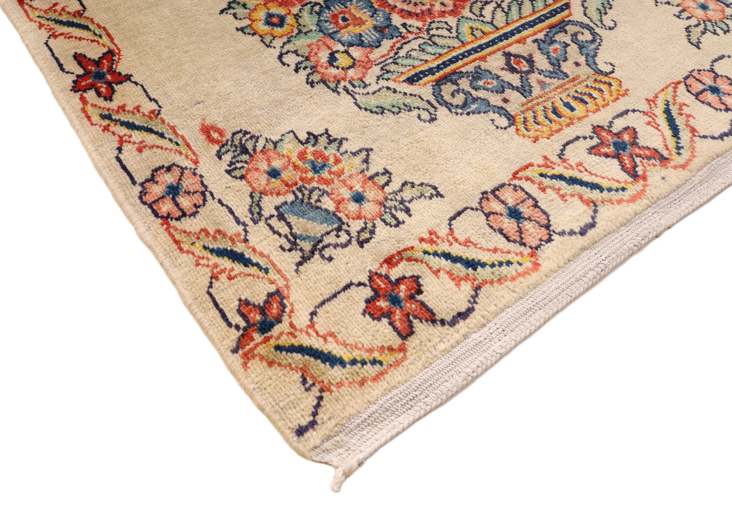 Hand-Knotted Sarouk Persian Rug, 298 × 90 cm, Wool - Image 12