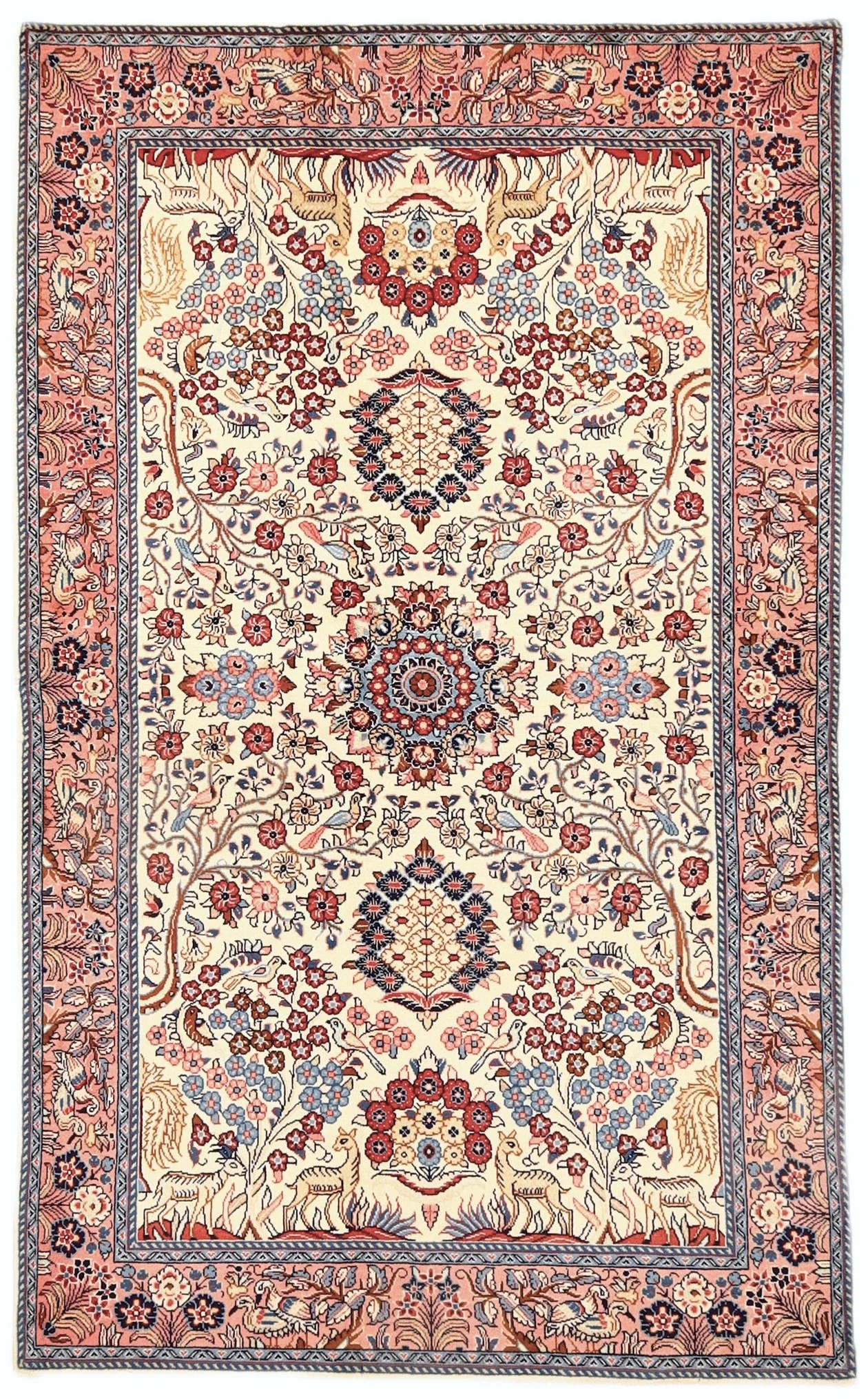 Sarouk Persian Rug 218 × 133 cm in Wool, hand-knotted