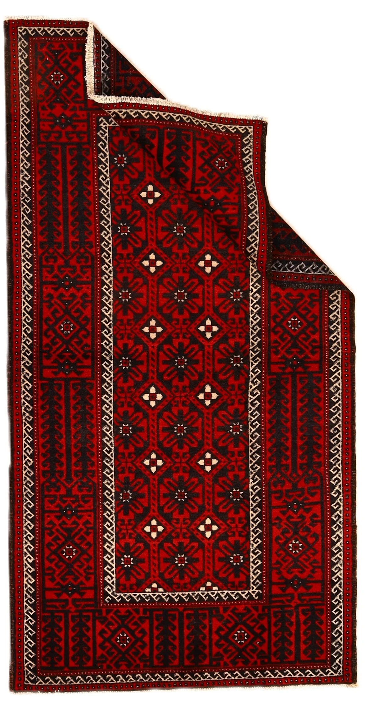 Alternative view of Wool Baluch Persian Rug 230 × 120 cm, hand-knotted