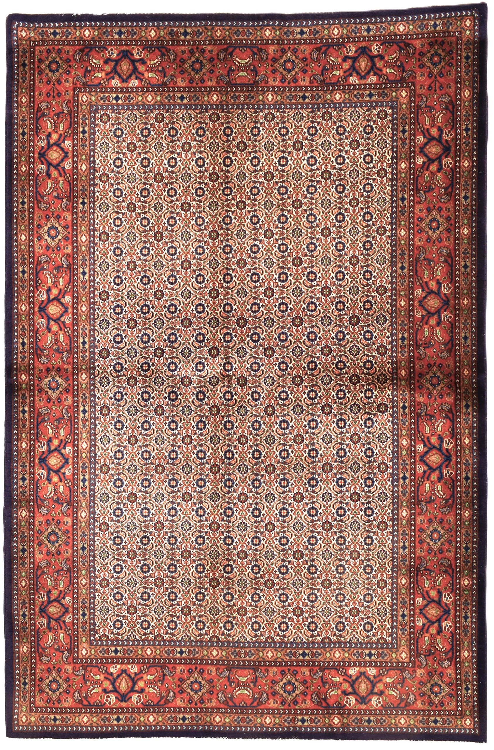 Wool Moud Persian Rug 222 × 147 cm, hand-knotted