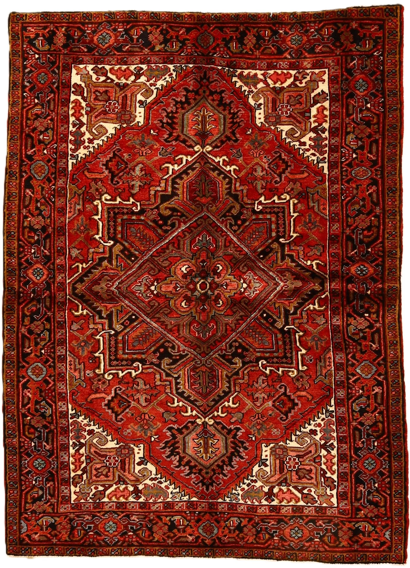 Heriz Persian Rug 204 × 148 cm in Wool, hand-knotted