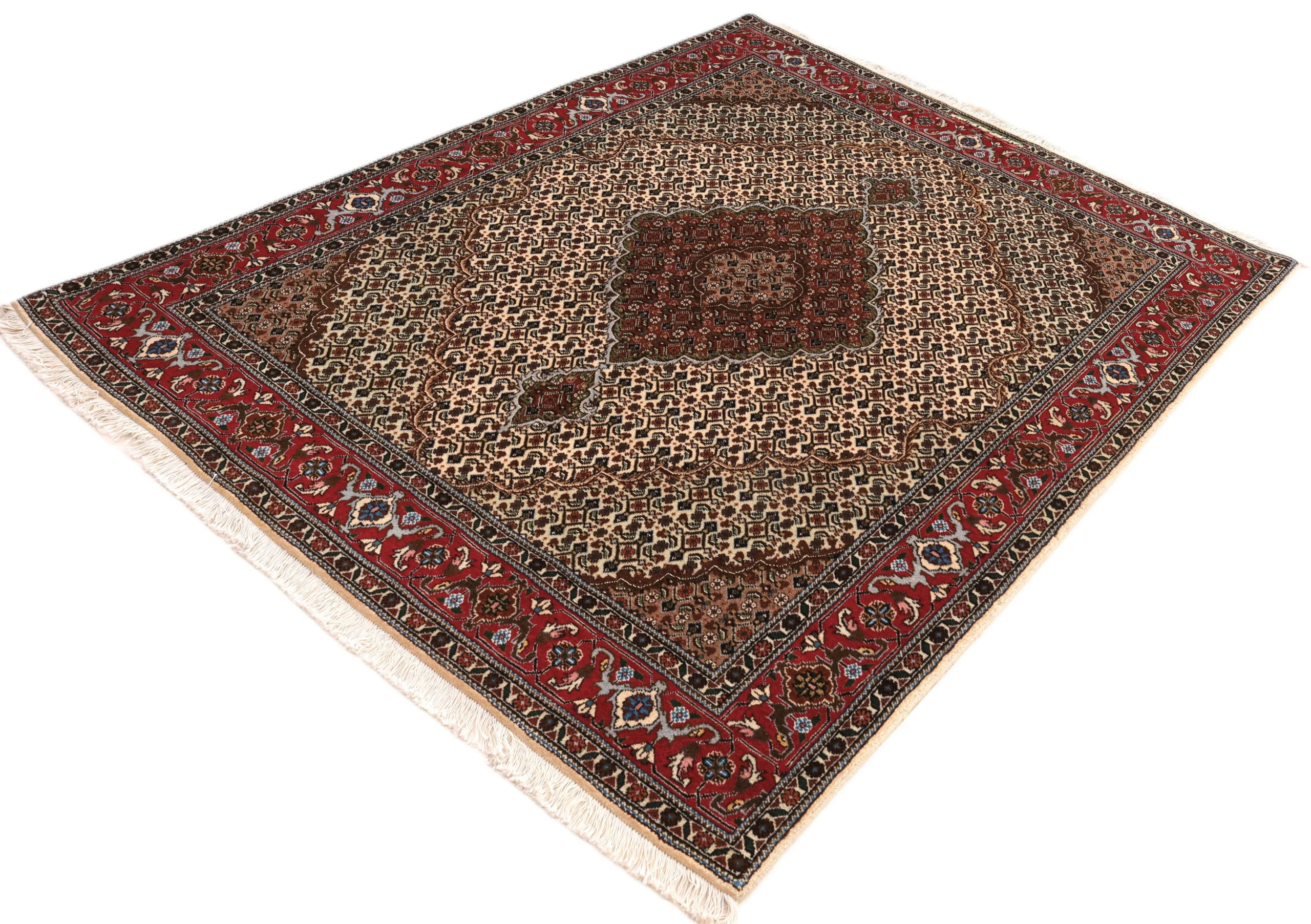 Tabriz Persian Rug 201 × 152 cm in Wool, hand-knotted - Image 3