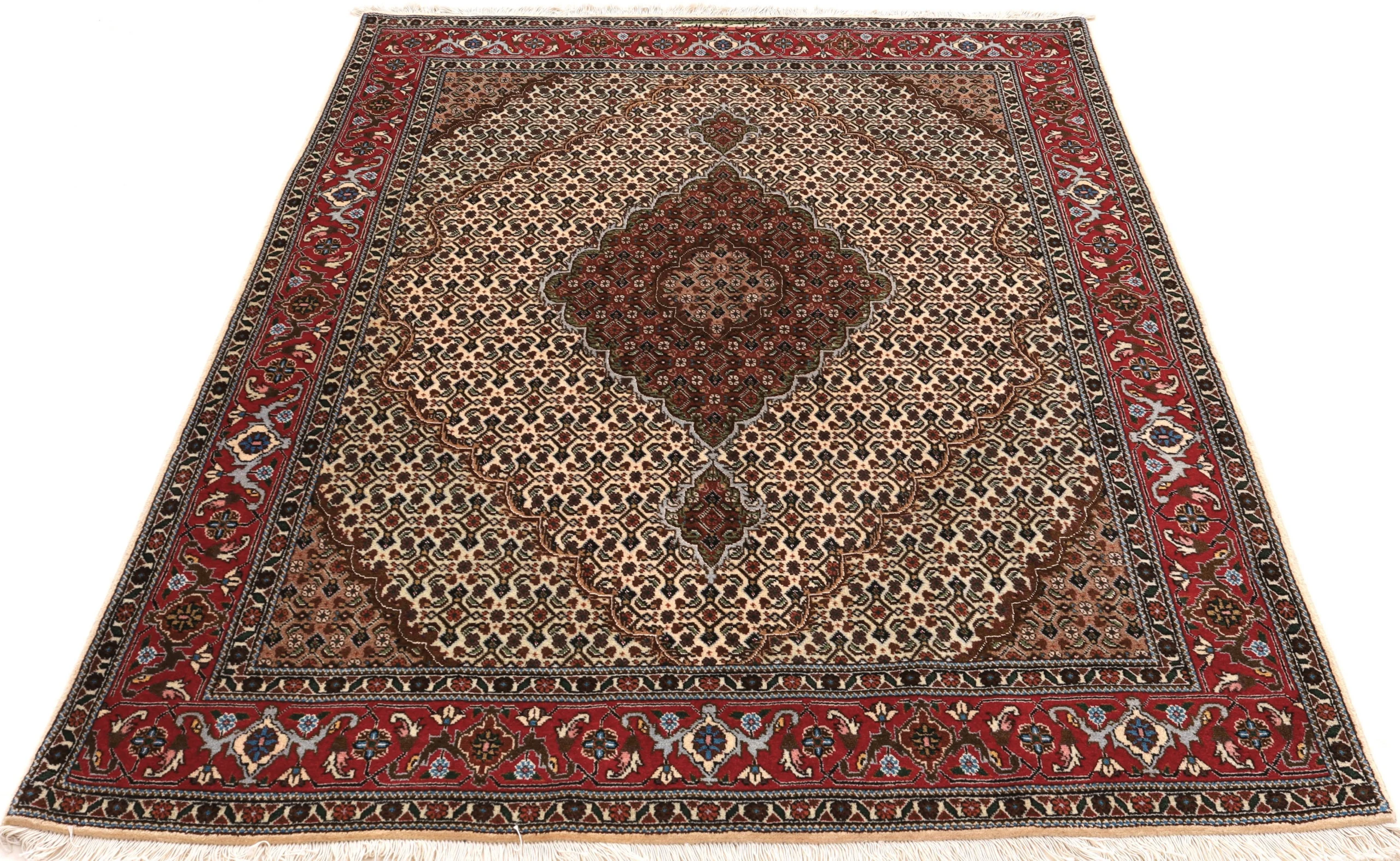 Tabriz Persian Rug 201 × 152 cm in Wool, hand-knotted - Image 6