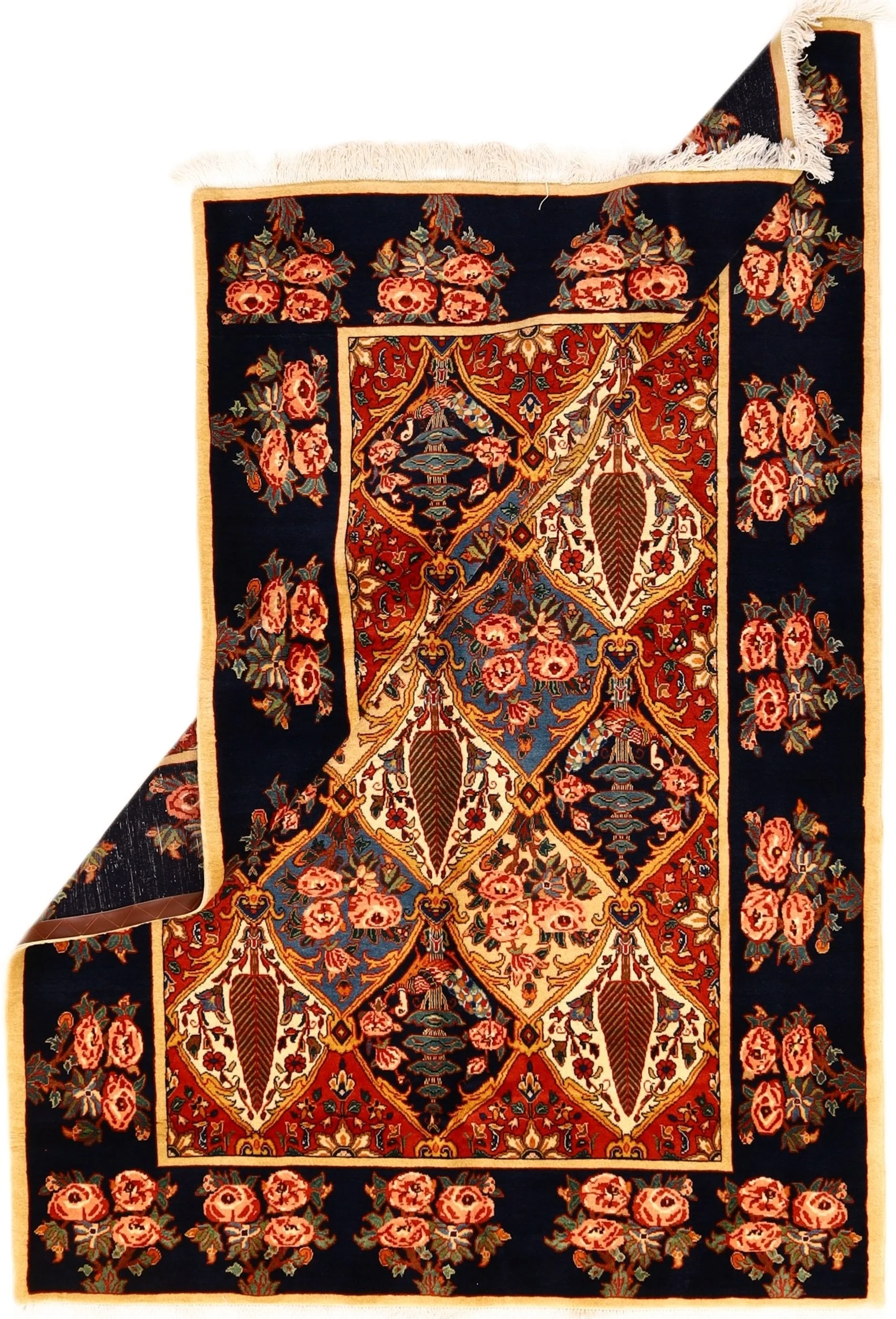 Alternative view of Hand-Knotted Bakhtiari Persian Rug, 242 × 165 cm, Wool