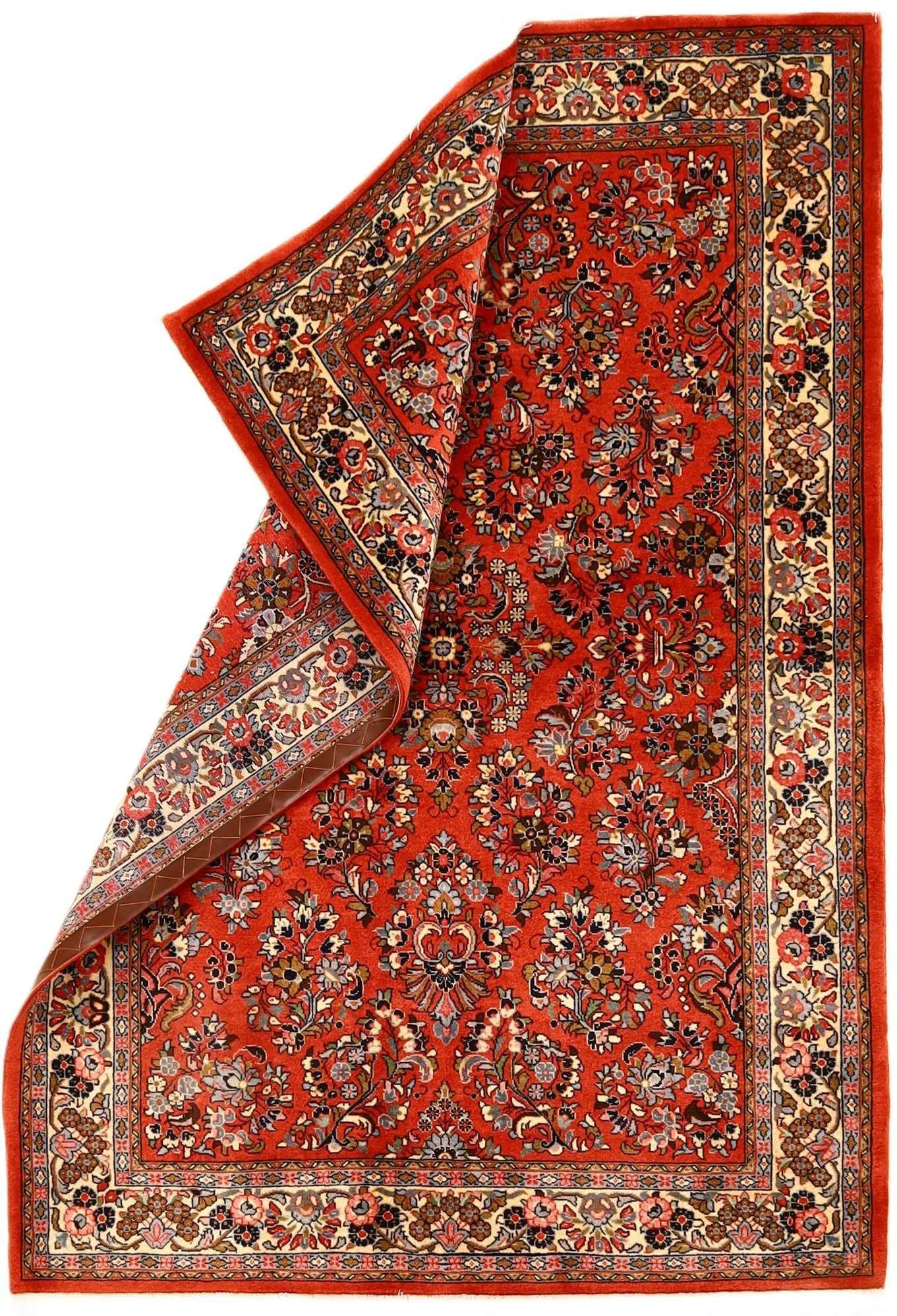 Alternative view of Wool Sarouk Persian Rug 210 × 146 cm, hand-knotted
