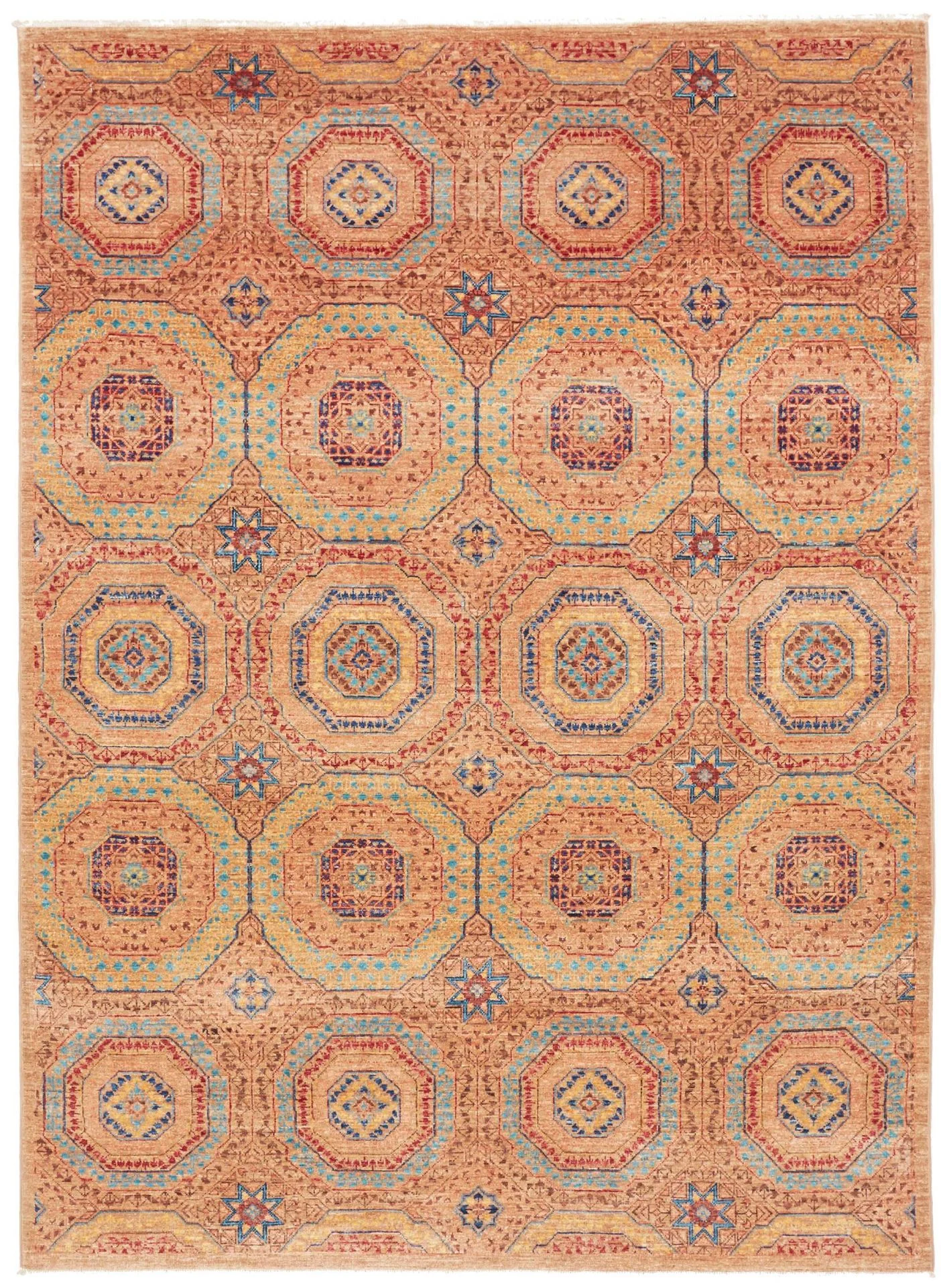Mamluk Pakistani Rug 150 × 206 cm in Wool, hand-knotted