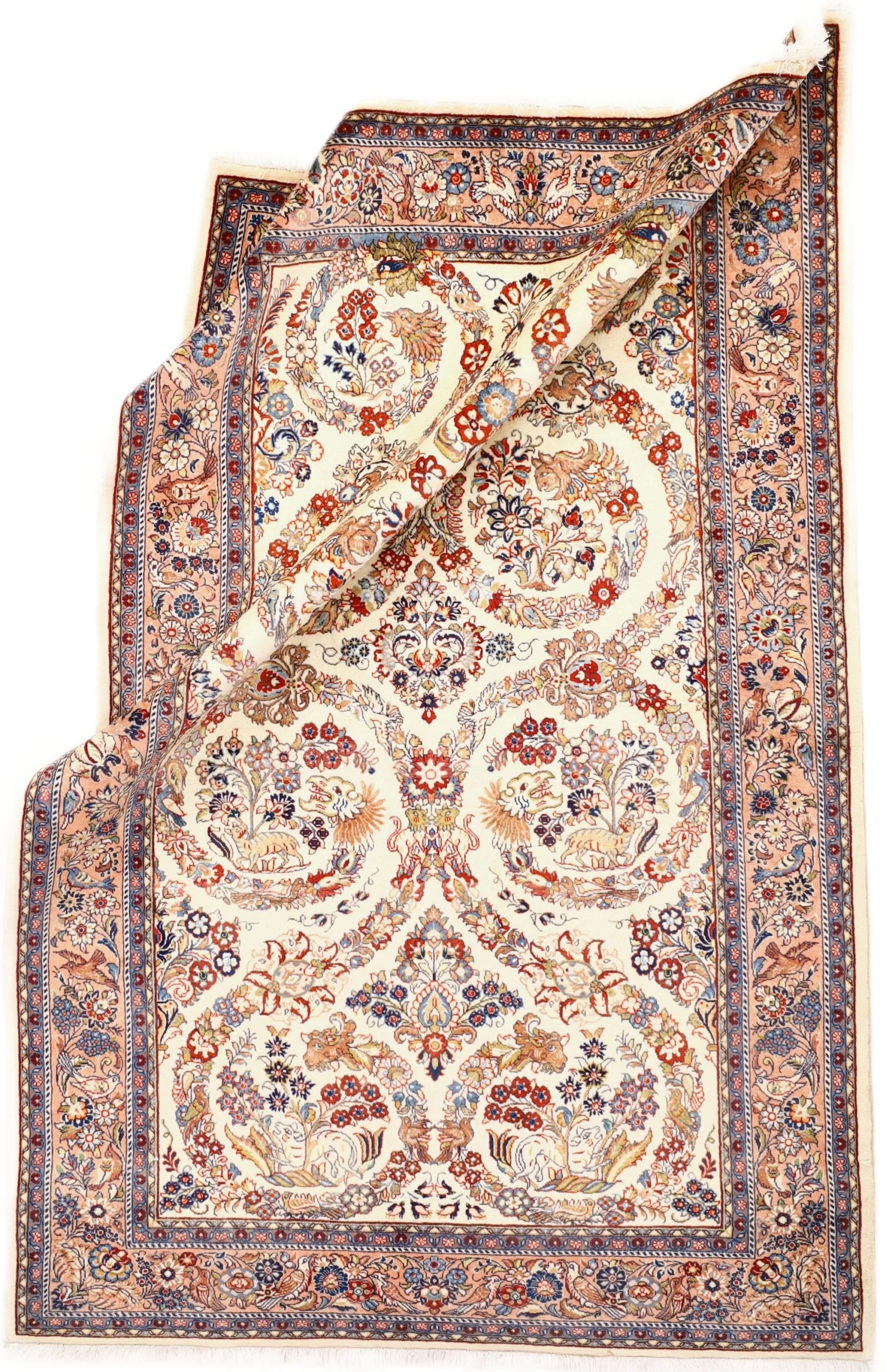 Alternative view of Wool Sarouk Persian Rug 210 × 137 cm, hand-knotted