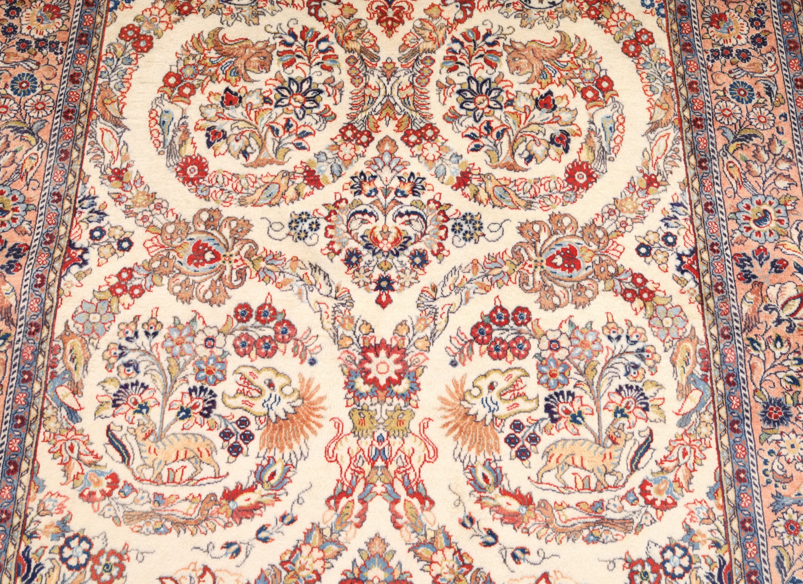 Wool Sarouk Persian Rug 210 × 137 cm, hand-knotted - Image 4