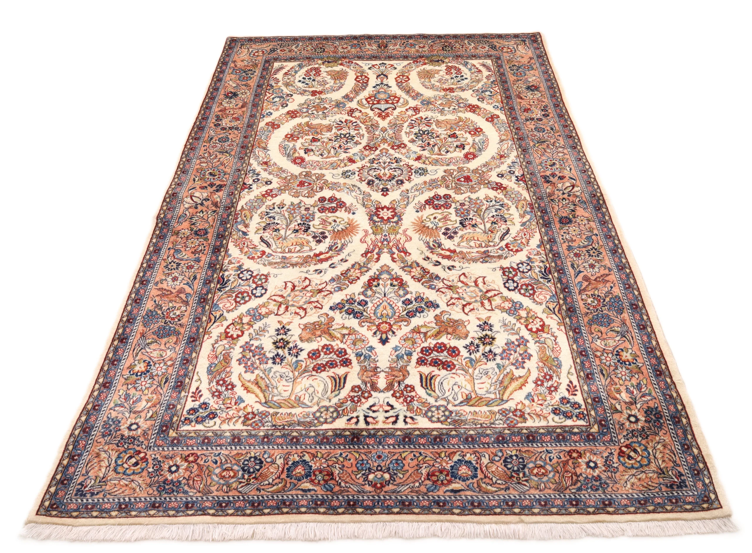 Wool Sarouk Persian Rug 210 × 137 cm, hand-knotted - Image 9