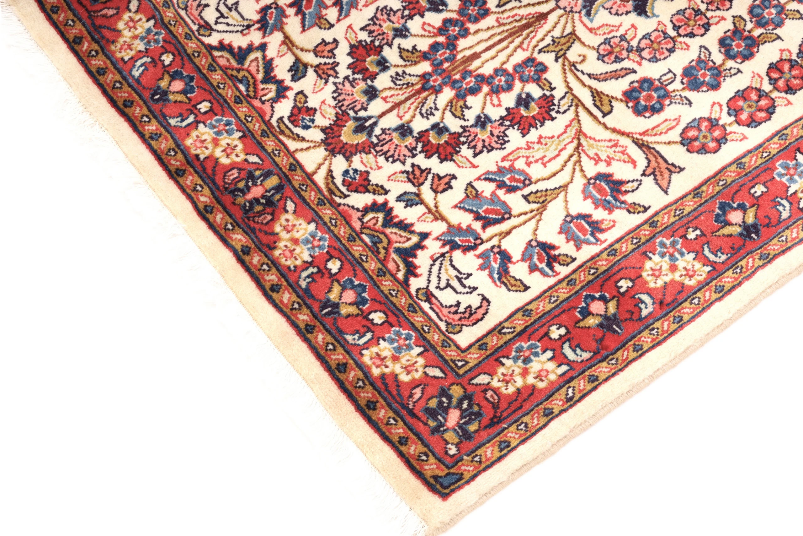 Hand-Knotted Sarouk Persian Rug, 457 × 78 cm, Wool - Image 6