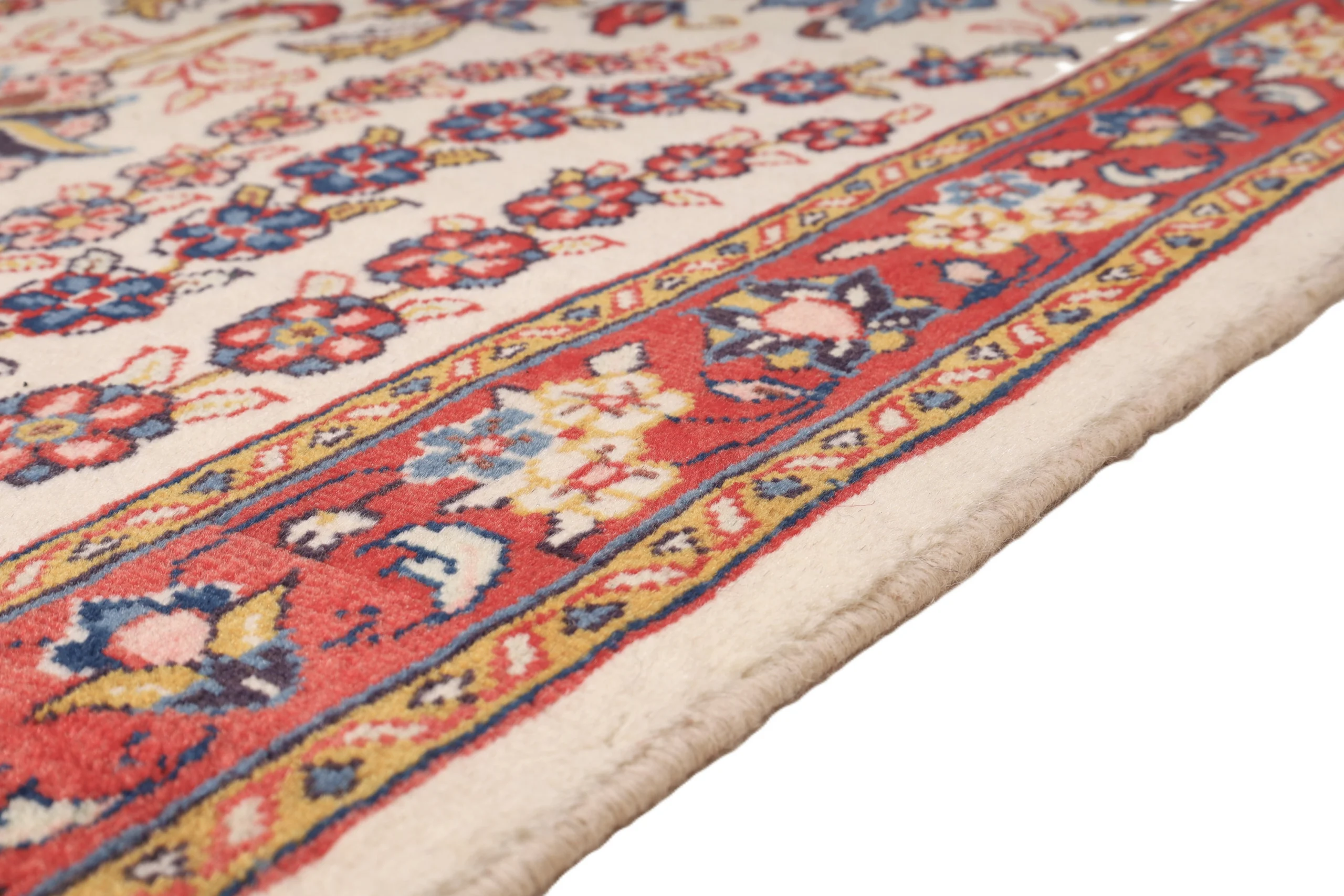 Hand-Knotted Sarouk Persian Rug, 457 × 78 cm, Wool - Image 7