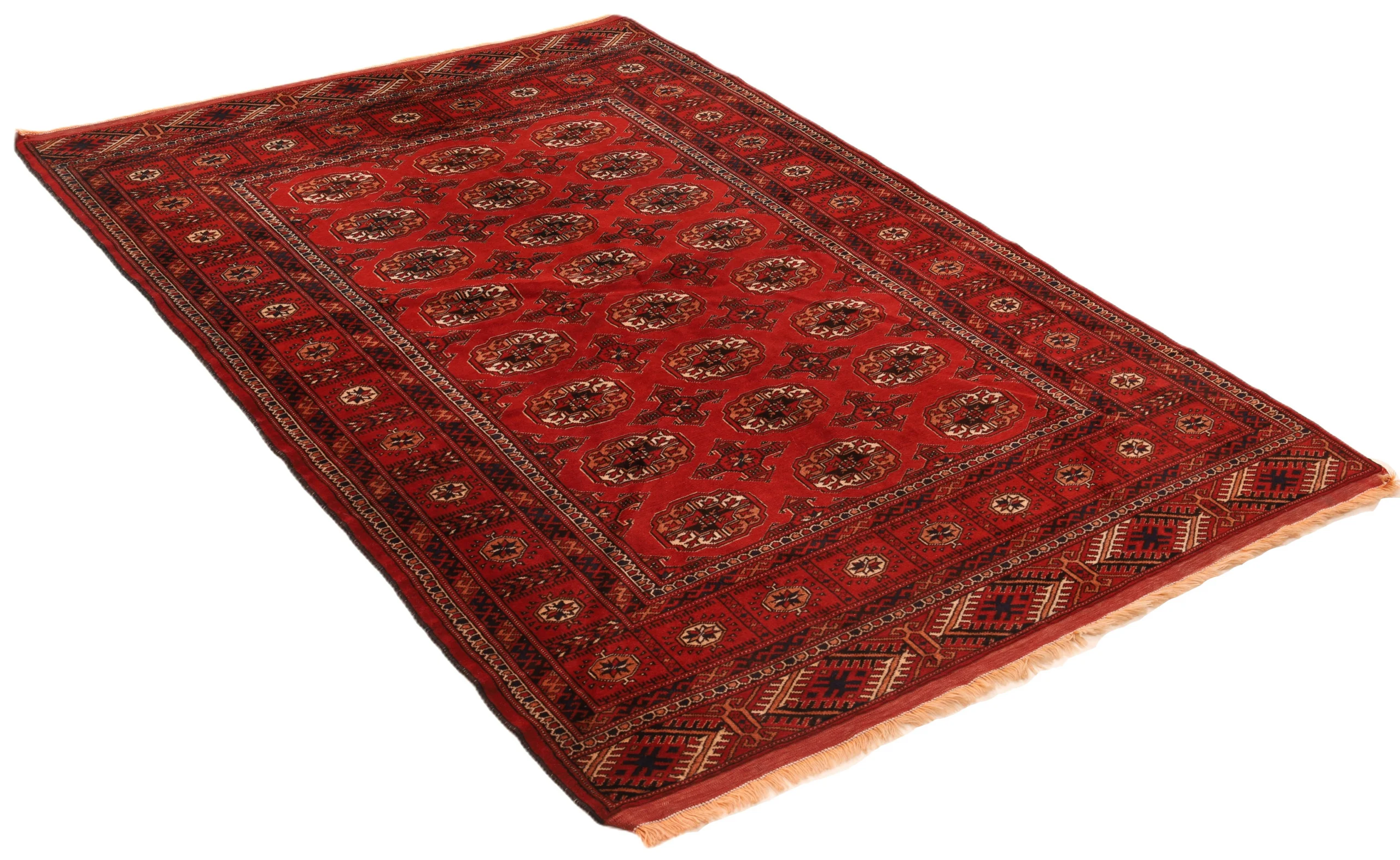 Wool Turkmen Persian Rug 198 × 135 cm, hand-knotted - Image 3