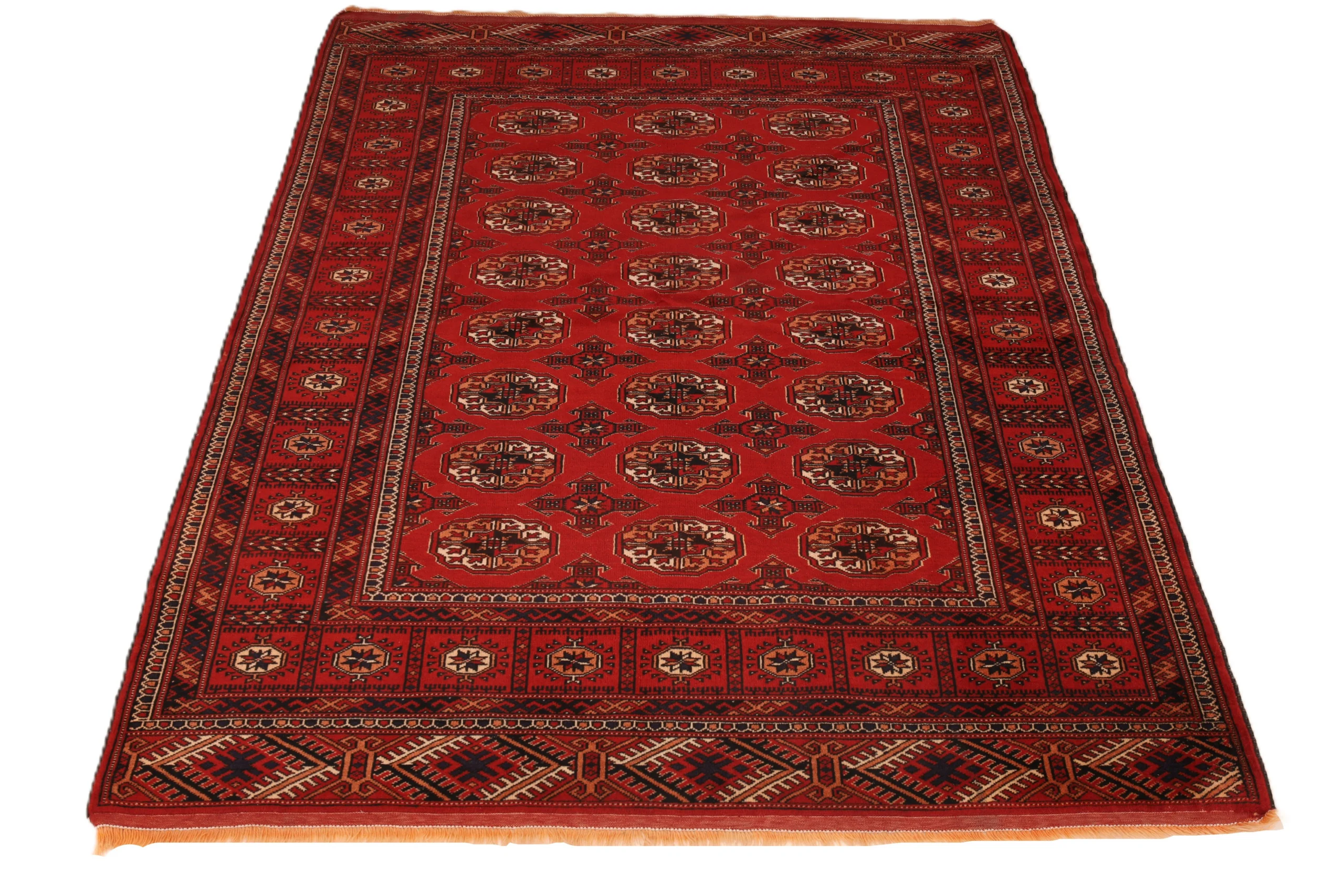 Wool Turkmen Persian Rug 198 × 135 cm, hand-knotted - Image 4