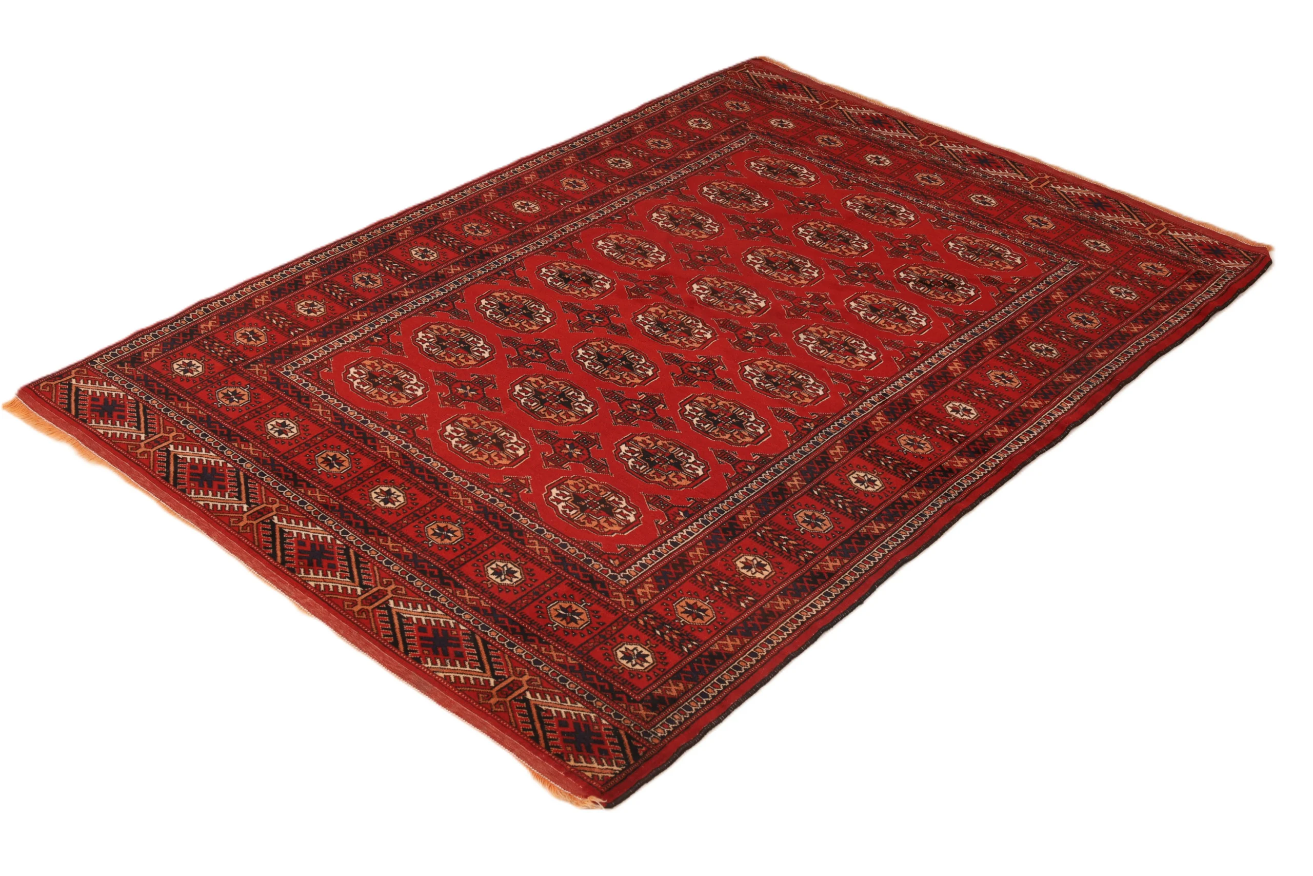 Wool Turkmen Persian Rug 198 × 135 cm, hand-knotted - Image 5