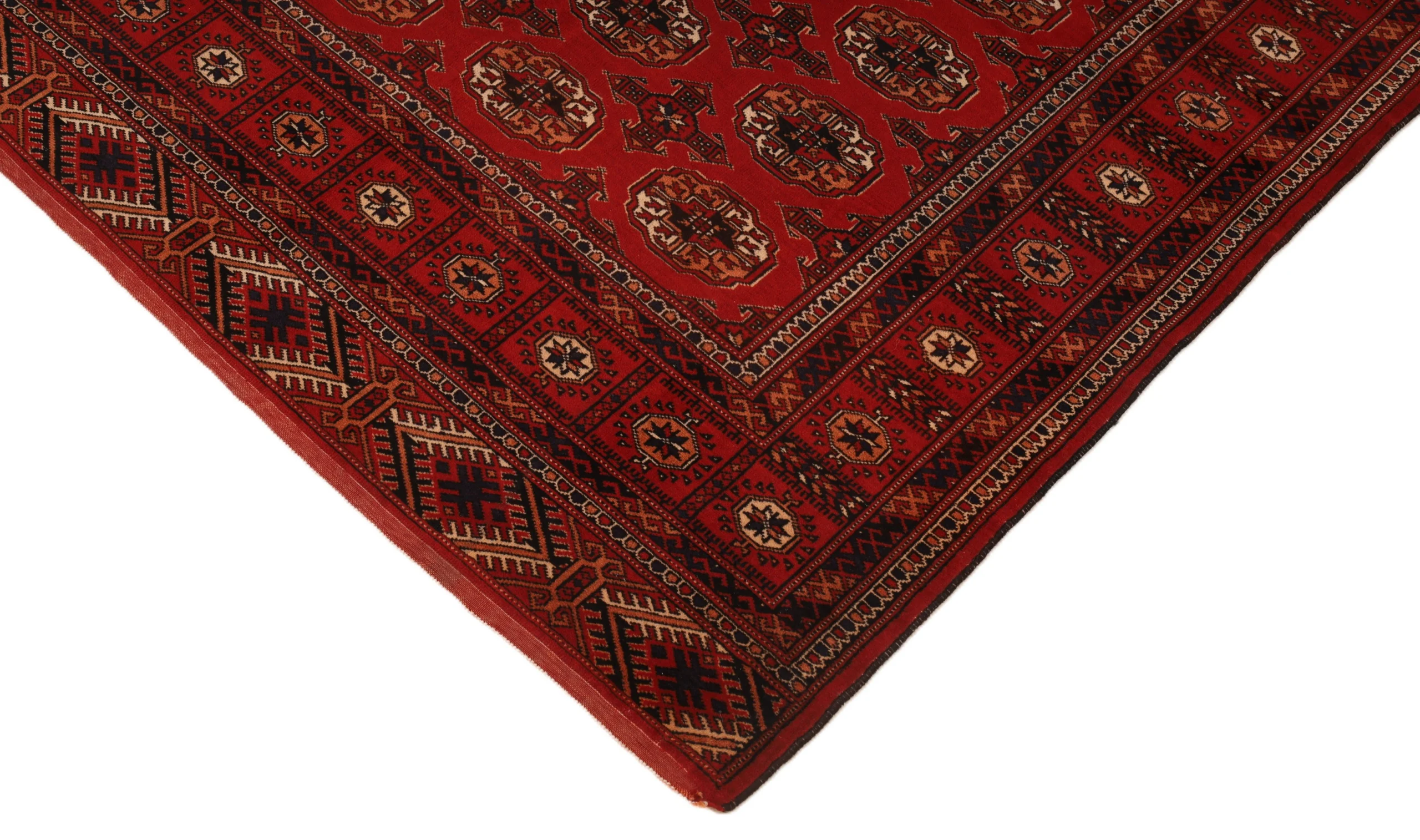 Wool Turkmen Persian Rug 198 × 135 cm, hand-knotted - Image 7