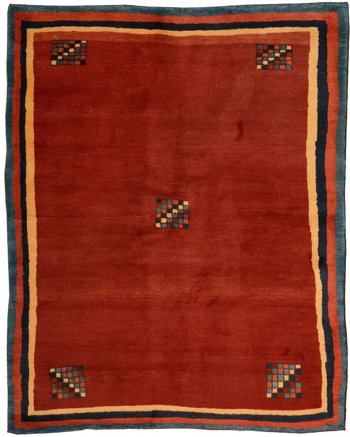 Wool Gabbeh Afghan Rug 152 × 191 cm, hand-knotted