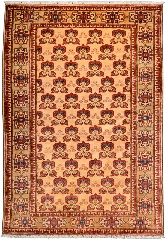 Ziegler Afghan Rug 146 × 210 cm in Wool, hand-knotted