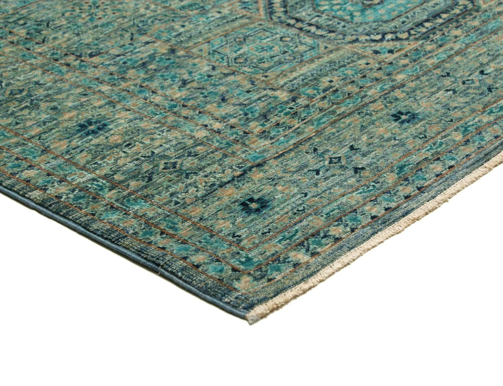 Hand-Knotted Mamluk Pakistani Rug, 126 × 178 cm, Wool - Image 5
