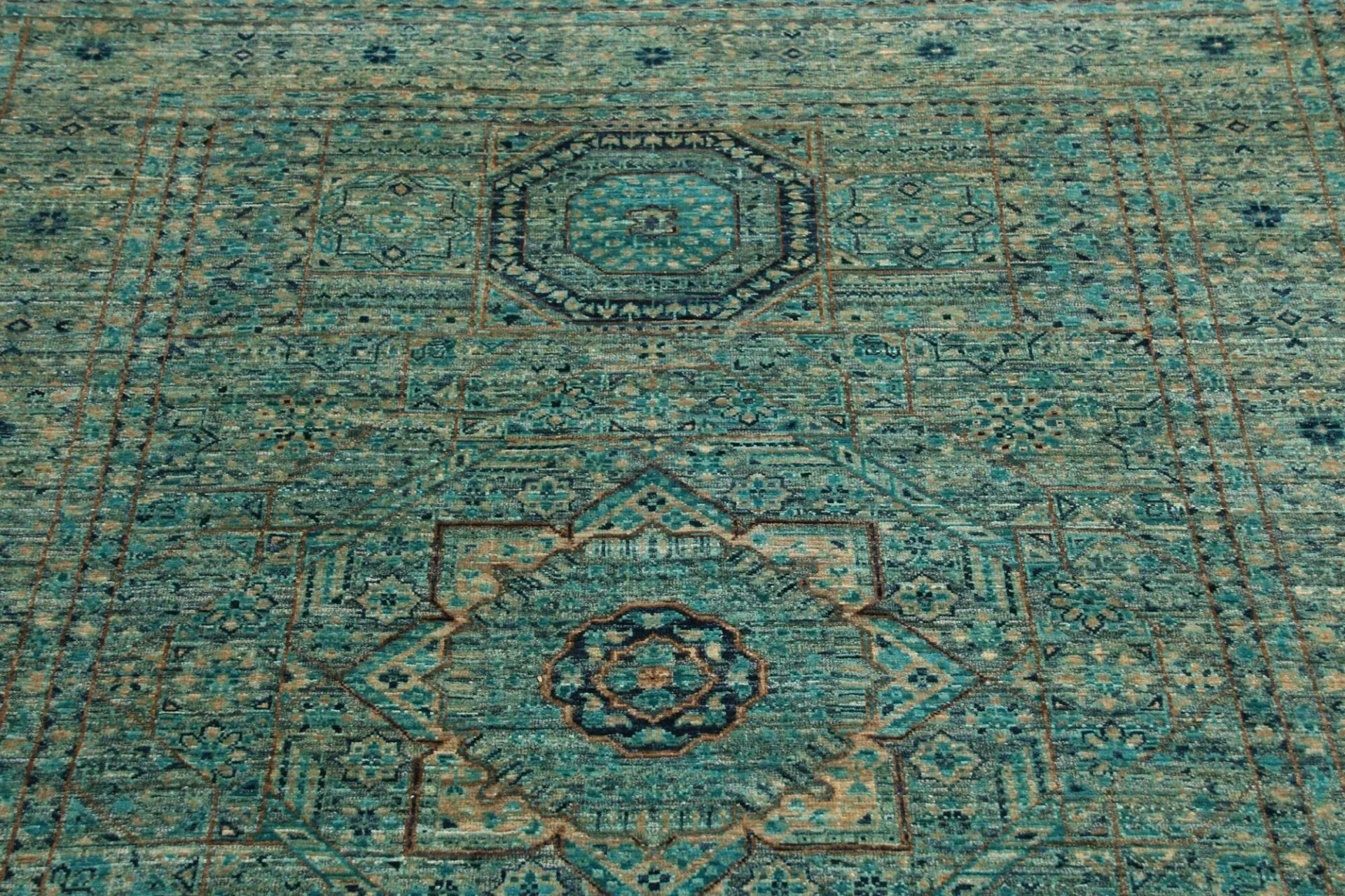 Hand-Knotted Mamluk Pakistani Rug, 126 × 178 cm, Wool - Image 8