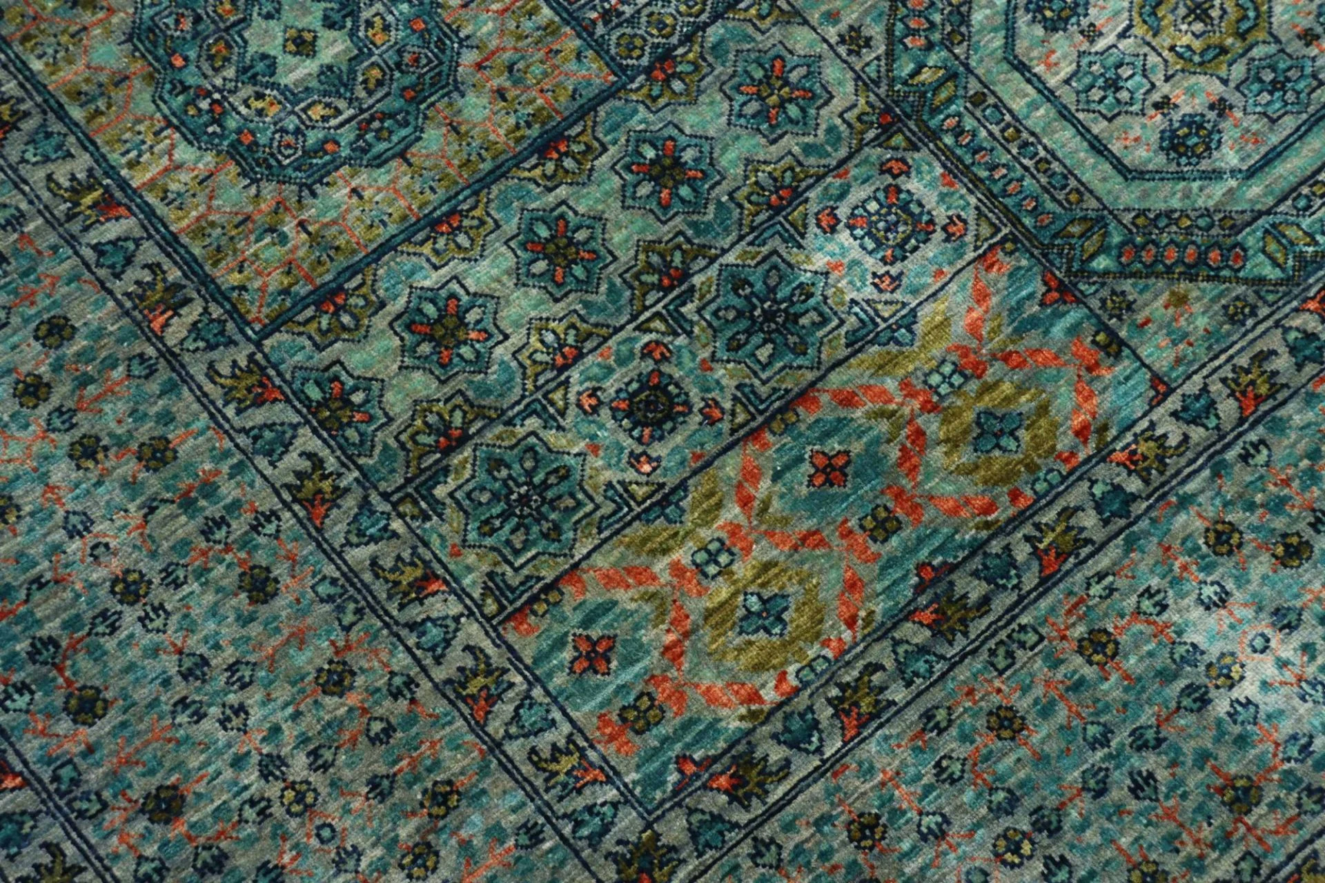 Wool Mamluk Pakistani Rug 169 × 232 cm, hand-knotted - Image 6
