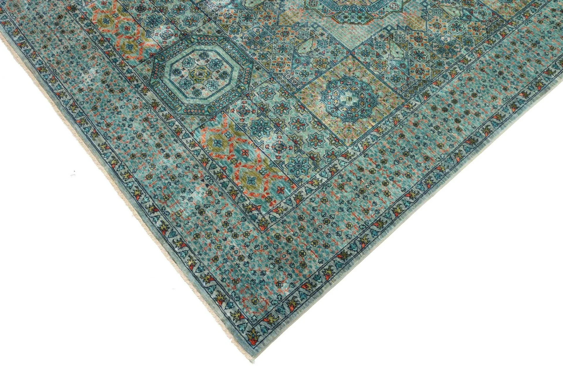 Wool Mamluk Pakistani Rug 169 × 232 cm, hand-knotted - Image 7