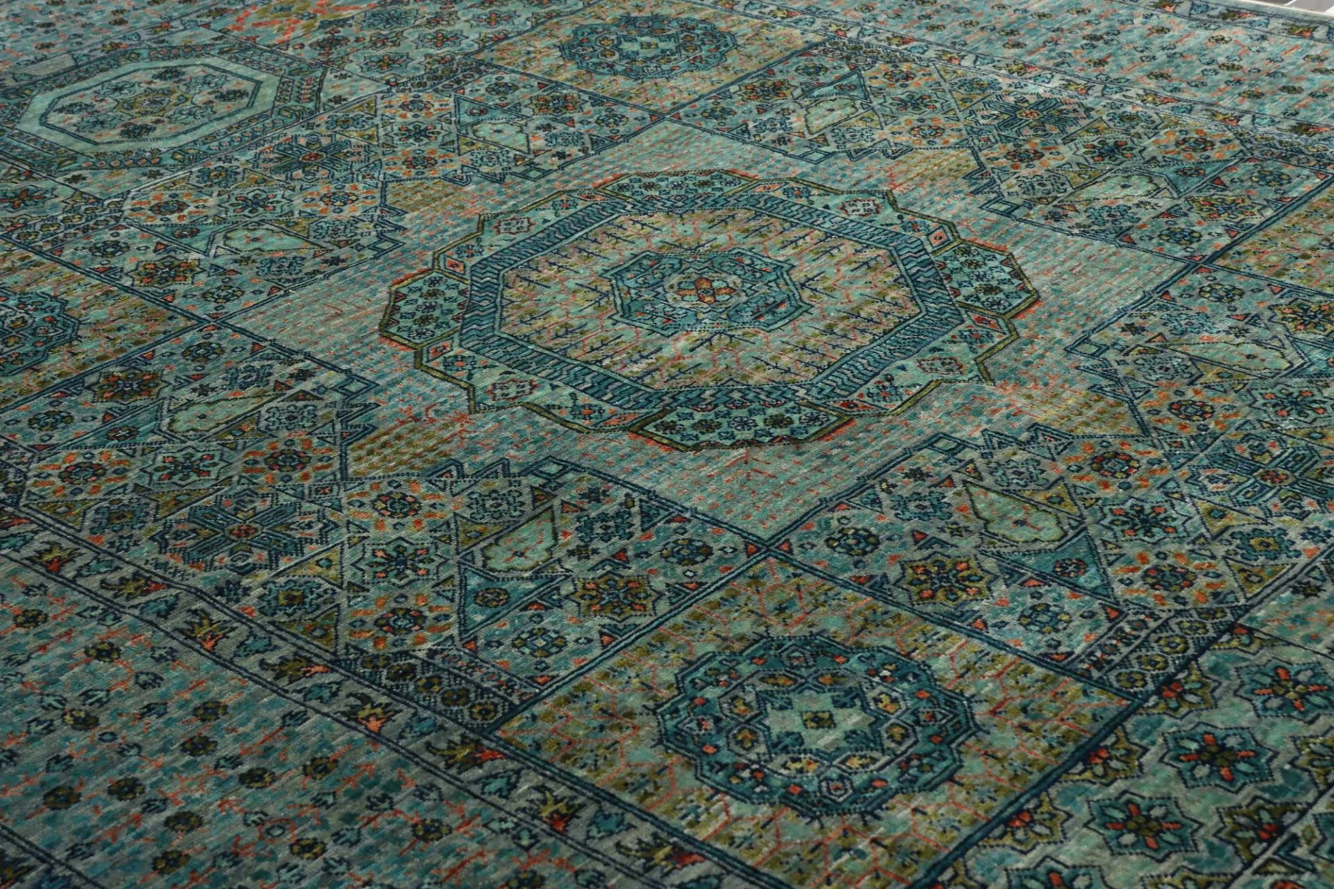 Wool Mamluk Pakistani Rug 169 × 232 cm, hand-knotted - Image 8