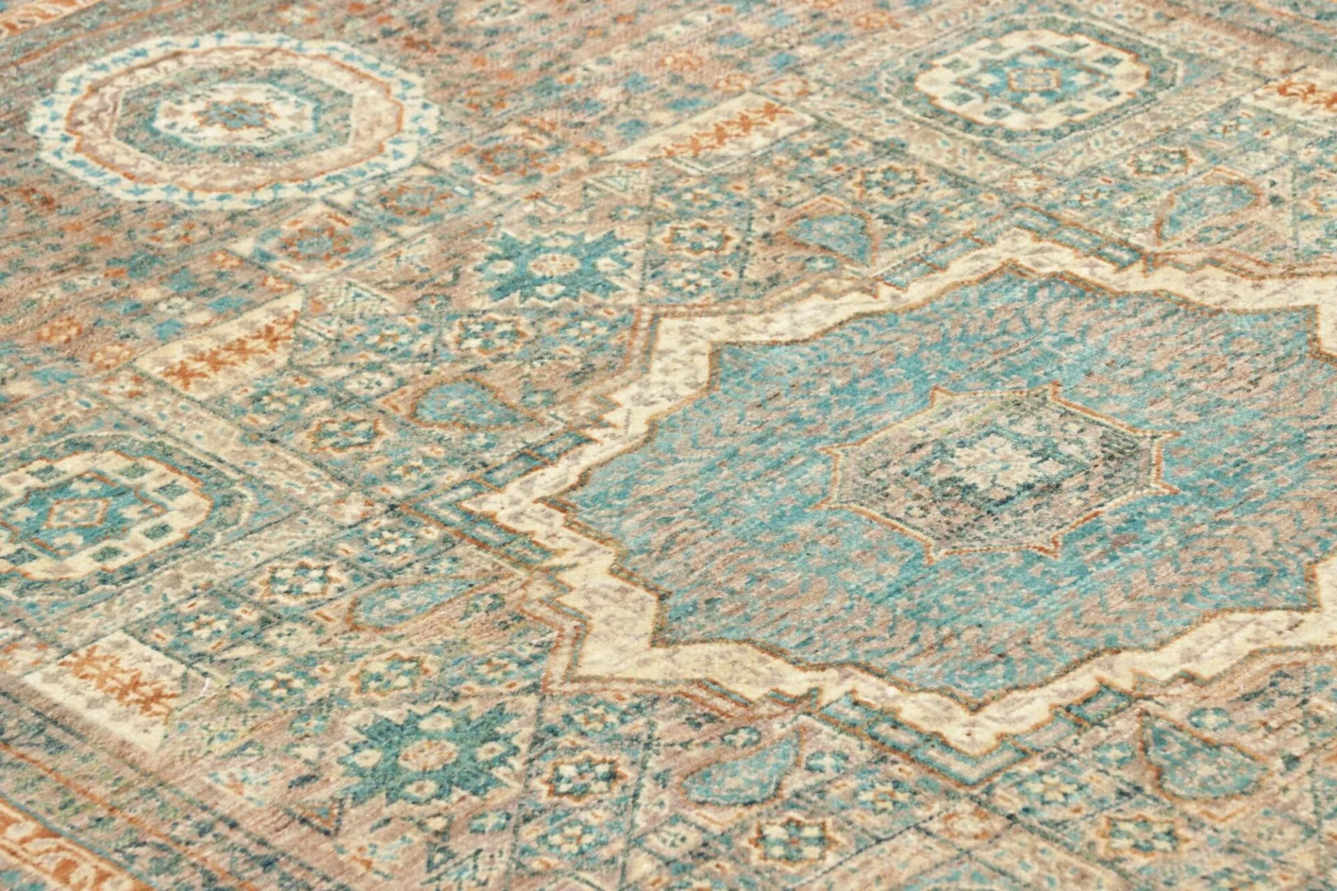 Wool Mamluk Pakistani Rug 148 × 189 cm, hand-knotted - Image 7