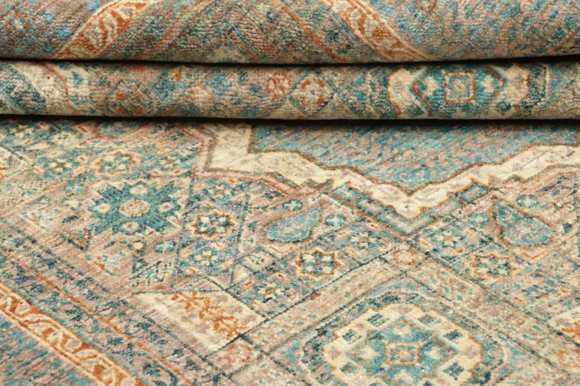 Wool Mamluk Pakistani Rug 148 × 189 cm, hand-knotted - Image 10