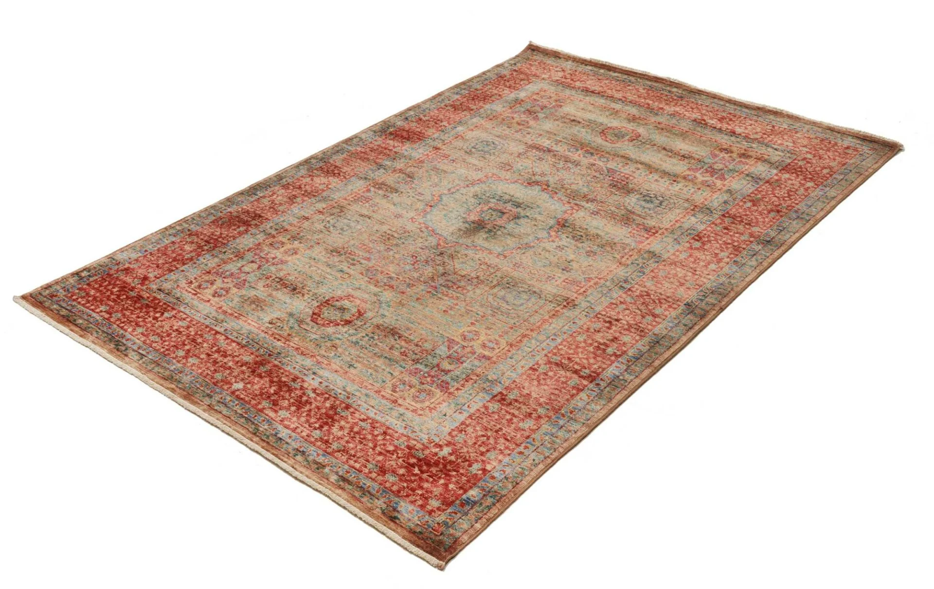 Alternative view of Mamluk Pakistani Rug 129 × 189 cm in Wool, hand-knotted