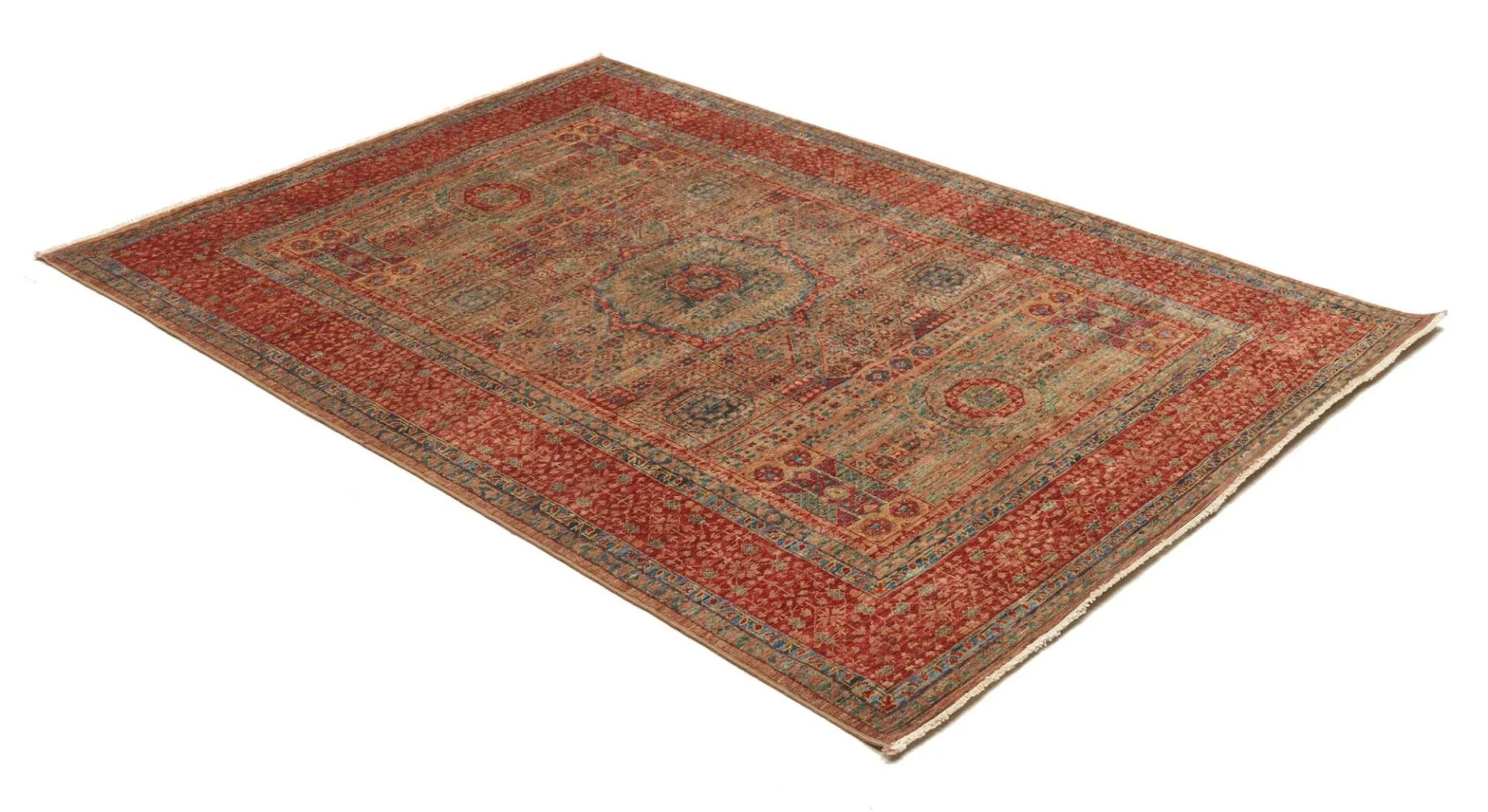 Mamluk Pakistani Rug 129 × 189 cm in Wool, hand-knotted - Image 3