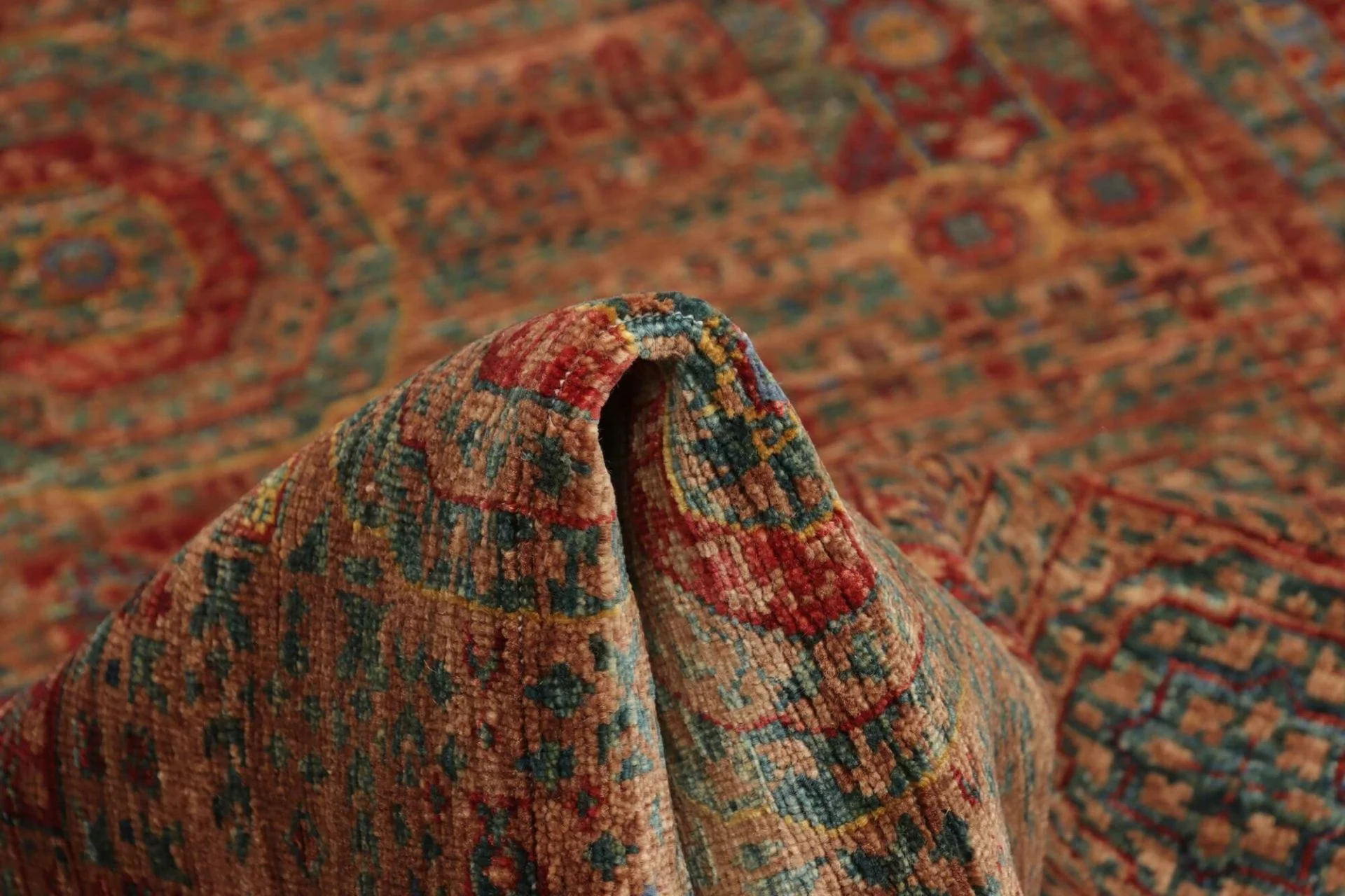 Mamluk Pakistani Rug 129 × 189 cm in Wool, hand-knotted - Image 9