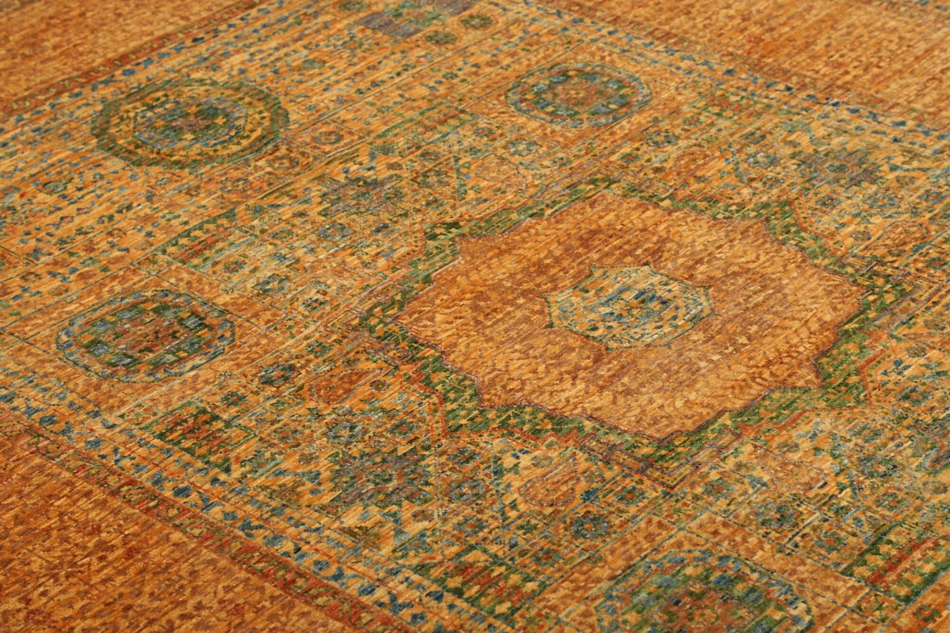 Wool Mamluk Pakistani Rug 154 × 220 cm, hand-knotted - Image 6