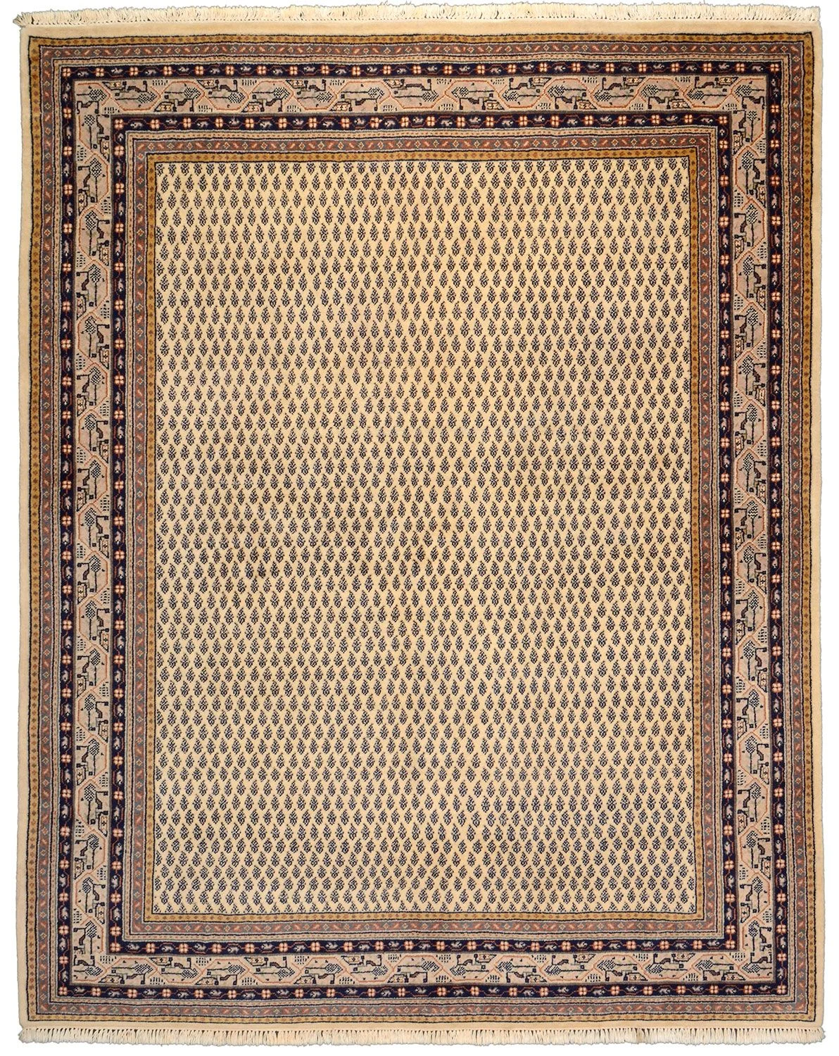 Indian Rug 199 × 254 cm in Wool, hand-knotted