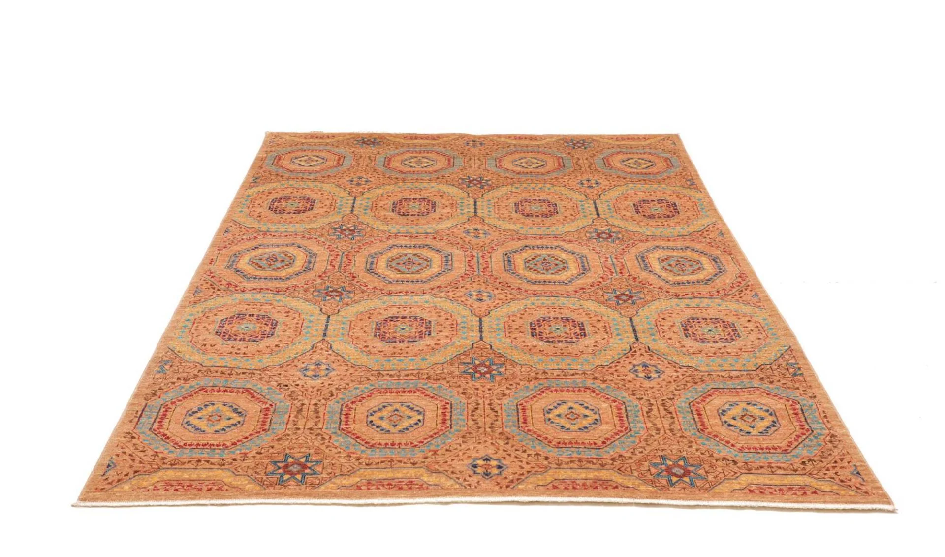 Mamluk Pakistani Rug 150 × 206 cm in Wool, hand-knotted - Image 4