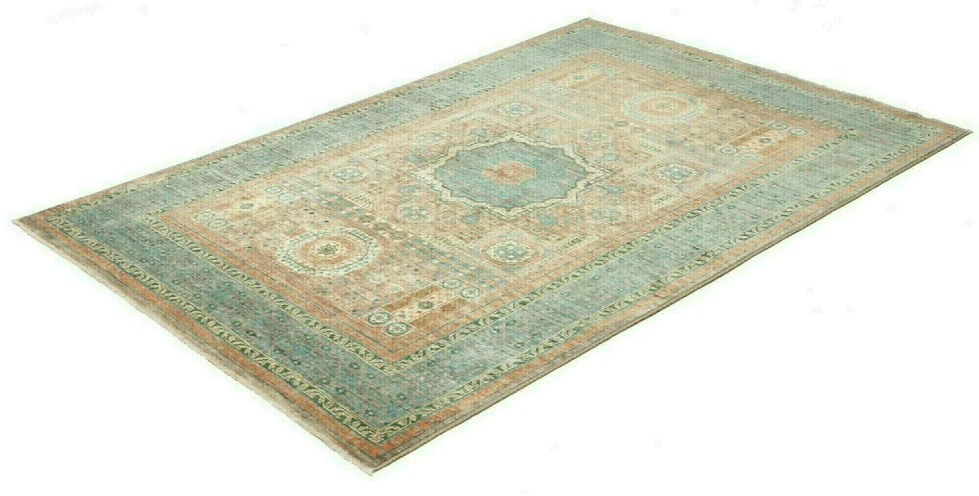 Alternative view of Mamluk Pakistani Rug 126 × 179 cm in Wool, hand-knotted