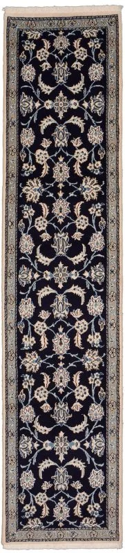 Hand-Knotted Nain Persian Rug, 68 × 302 cm, Wool