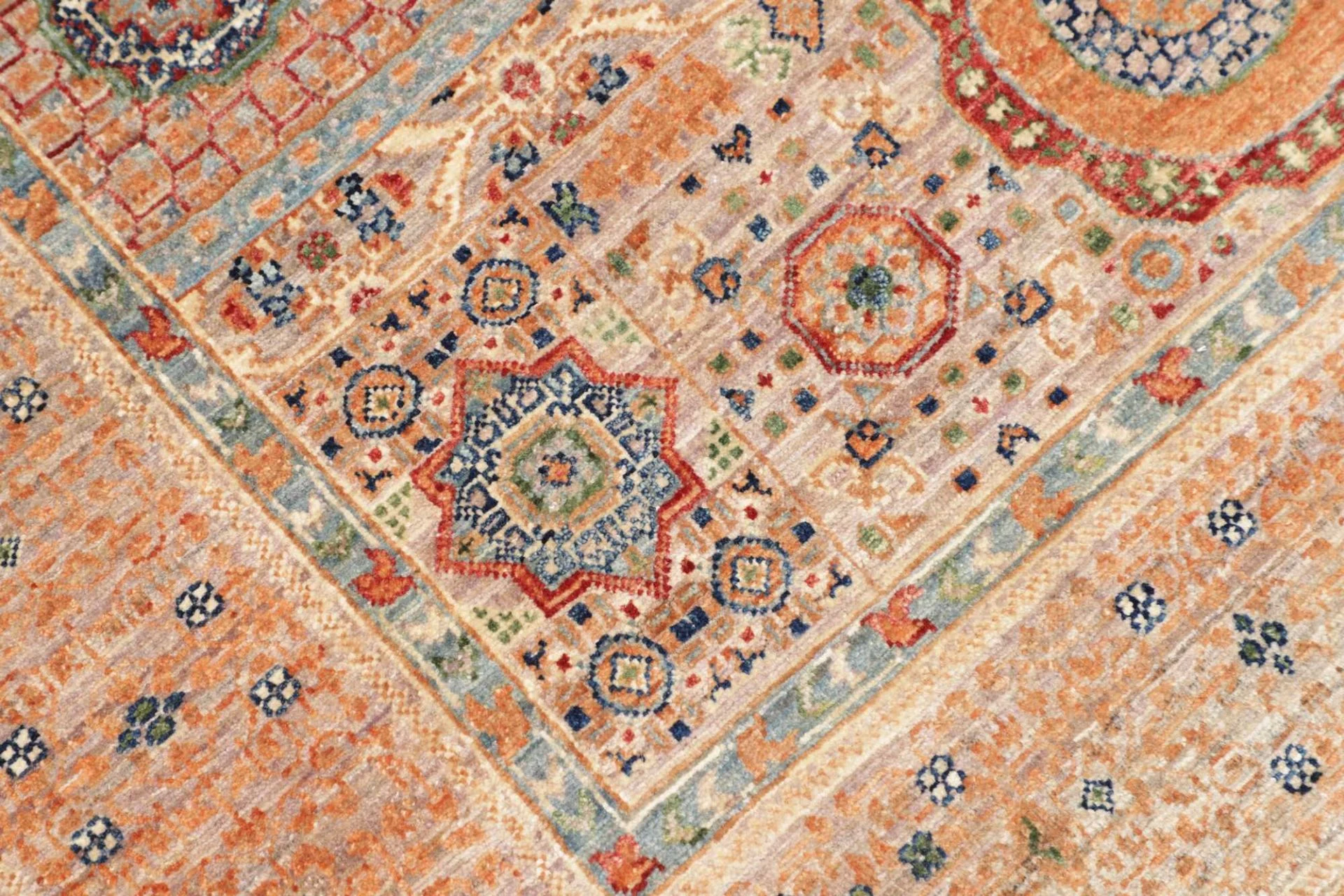Hand-Knotted Mamluk Pakistani Rug, 124 × 179 cm, Wool - Image 6