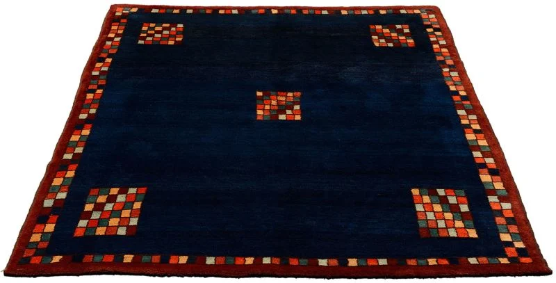 Alternative view of Wool Gabbeh Afghan Rug 161 × 201 cm, hand-knotted