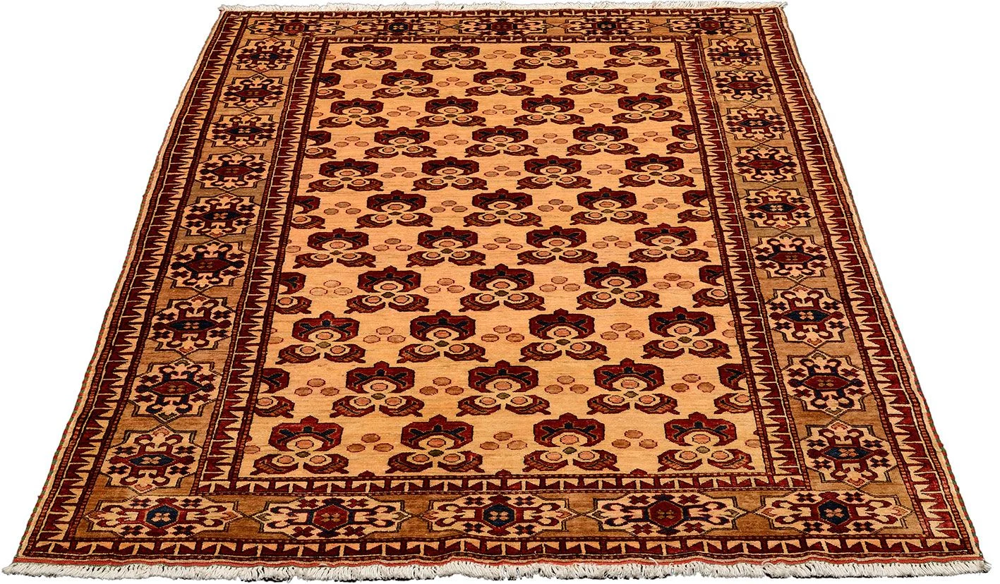 Alternative view of Ziegler Afghan Rug 146 × 210 cm in Wool, hand-knotted