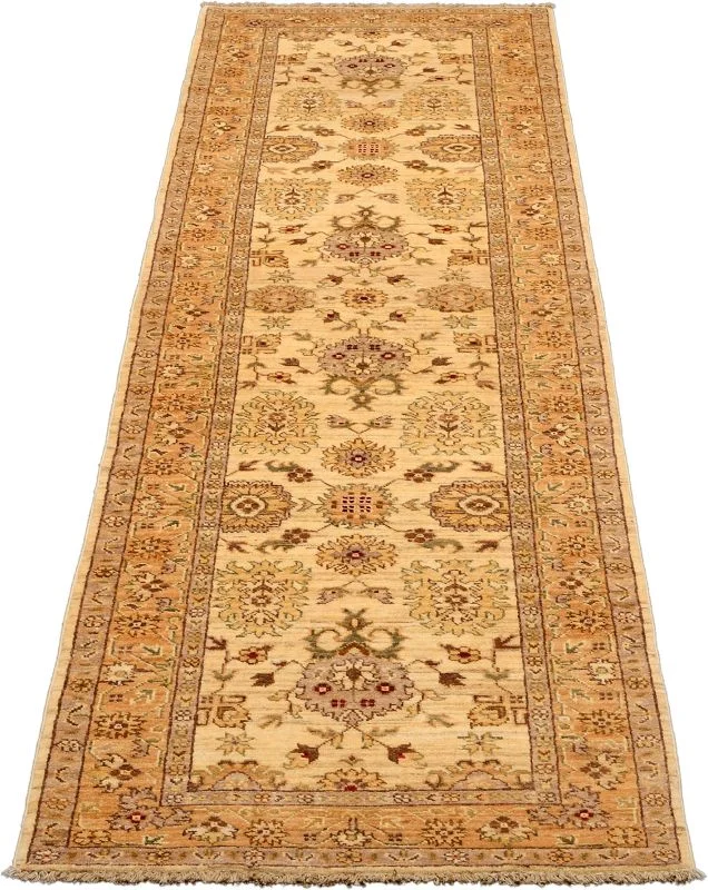 Alternative view of Wool Ziegler Pakistani Rug 80 × 292 cm, hand-knotted