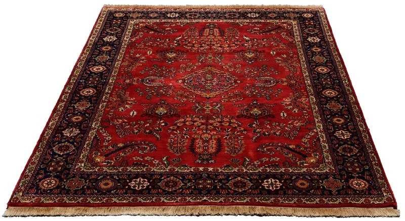Alternative view of Wool Sarouk Indian Rug 175 × 242 cm, hand-knotted