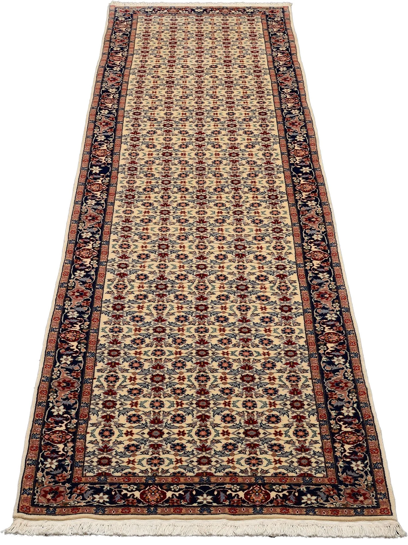 Alternative view of Wool Isfahan Chinese Rug 83 × 350 cm, hand-knotted