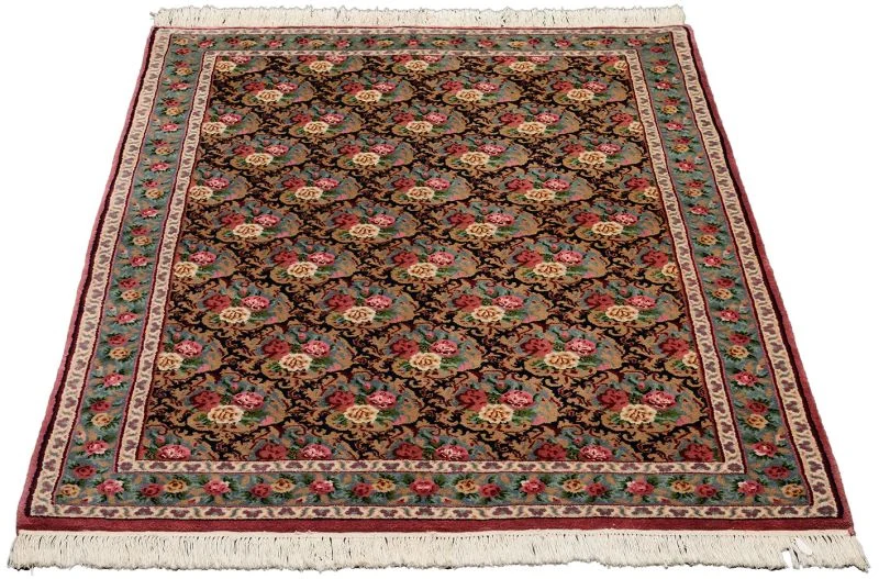 Alternative view of Kerman Indian Rug 122 × 179 cm in Wool, hand-knotted