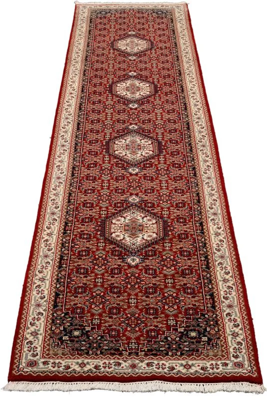 Alternative view of Bijar Indian Rug 81 × 401 cm in Wool, hand-knotted